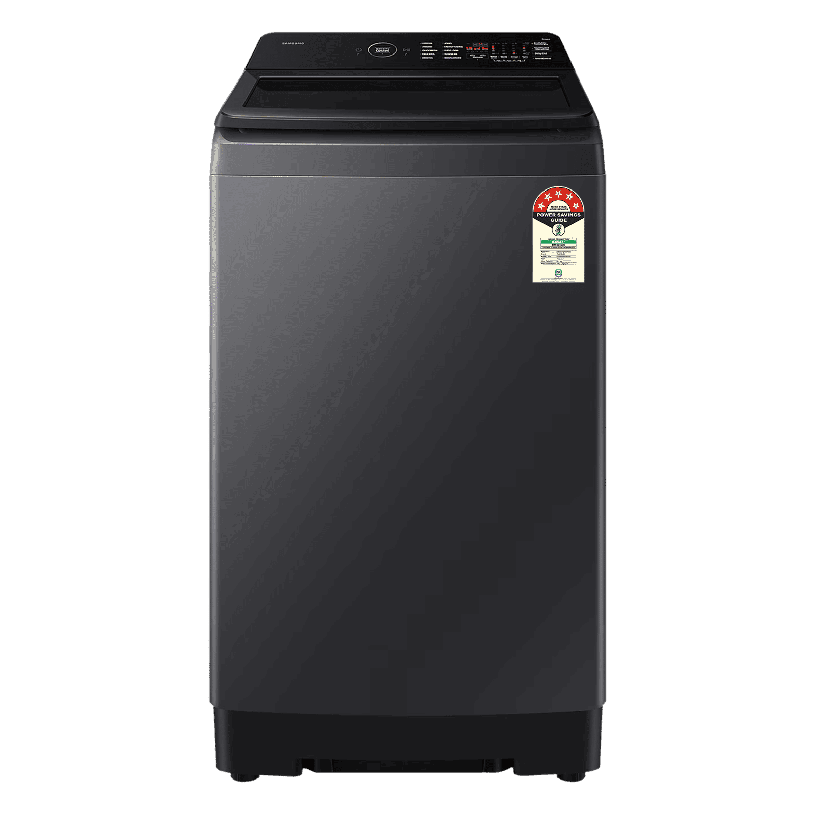 SAMSUNG 8 kg 5 Star Wi-Fi Inverter Fully Automatic Top Load Washing Machine (WA80F08S2BTL, AI VRT+ Technology, Black Caviar)_1