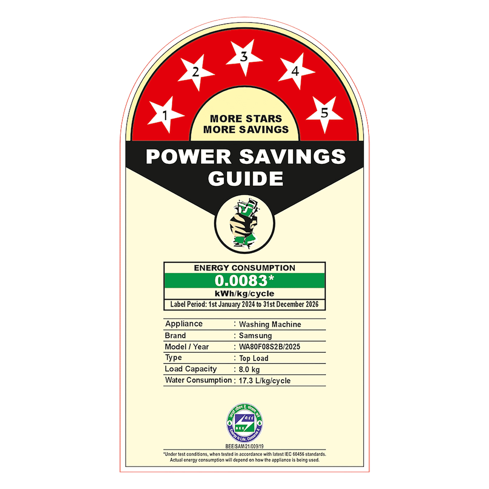 SAMSUNG 8 kg 5 Star Wi-Fi Inverter Fully Automatic Top Load Washing Machine (WA80F08S2BTL, AI VRT+ Technology, Black Caviar)_4