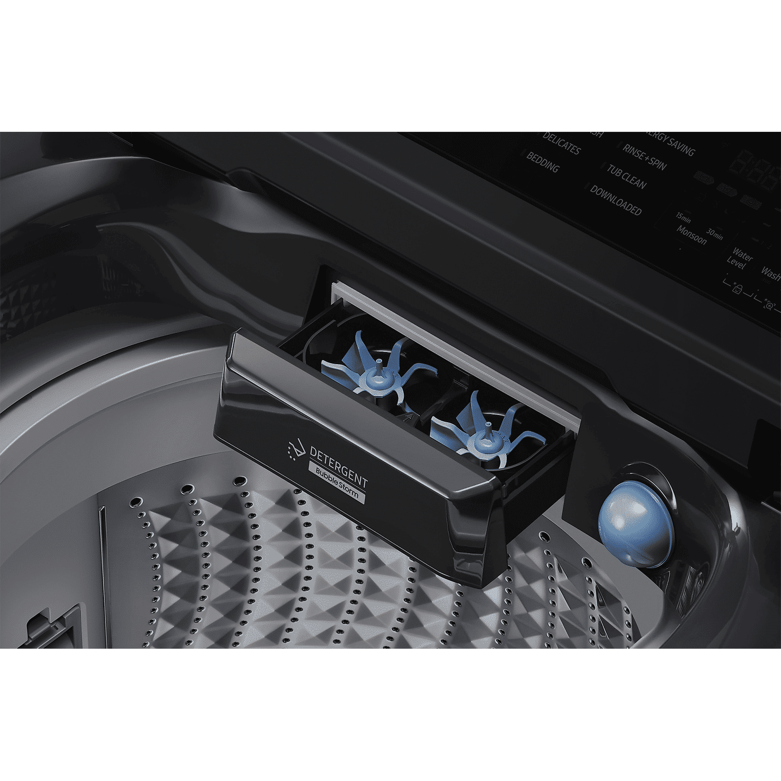 SAMSUNG 8 kg 5 Star Wi-Fi Inverter Fully Automatic Top Load Washing Machine (WA80F08S2BTL, AI VRT+ Technology, Black Caviar)_5