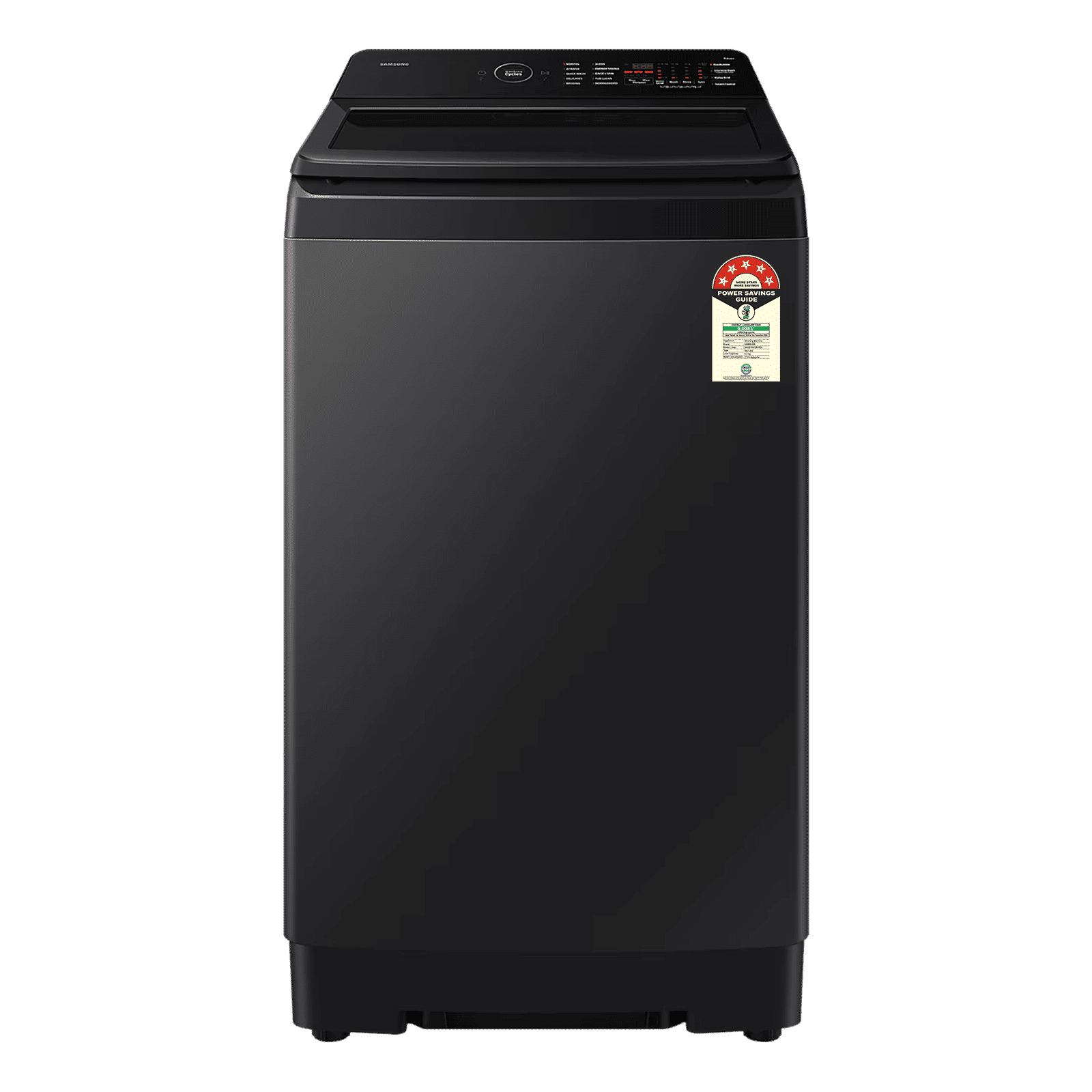 SAMSUNG 8 kg 5 Star Wi-Fi Inverter Fully Automatic Top Load Washing Machine (WA80F08H2BTL, AI VRT+ Technology, Black Caviar)_1