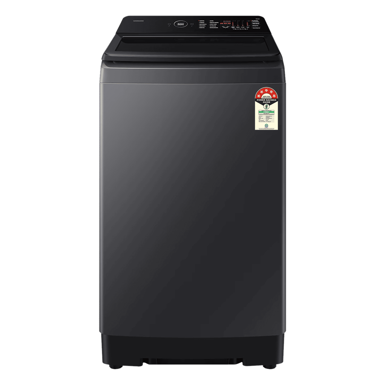 SAMSUNG 8 kg 5 Star Wi-Fi Inverter Fully Automatic Top Load Washing Machine (WA80F08B3BTL, AI VRT+ Technology, Black Caviar)_1