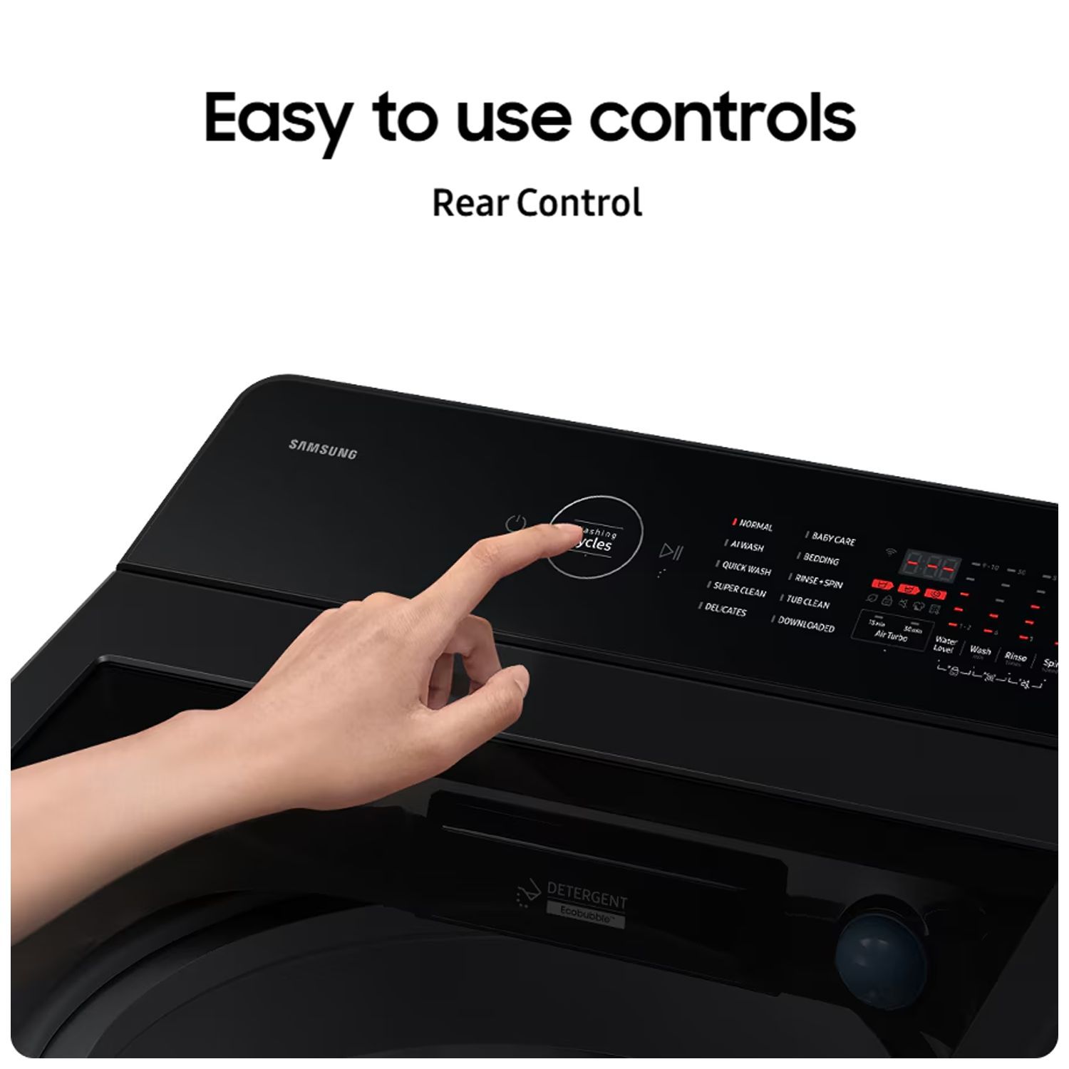 SAMSUNG 10 kg 5 Star Wi-Fi Inverter Fully Automatic Top Load Washing Machine (WA80F10S2BTL, AI VRT+ Technology, Black Caviar)_14