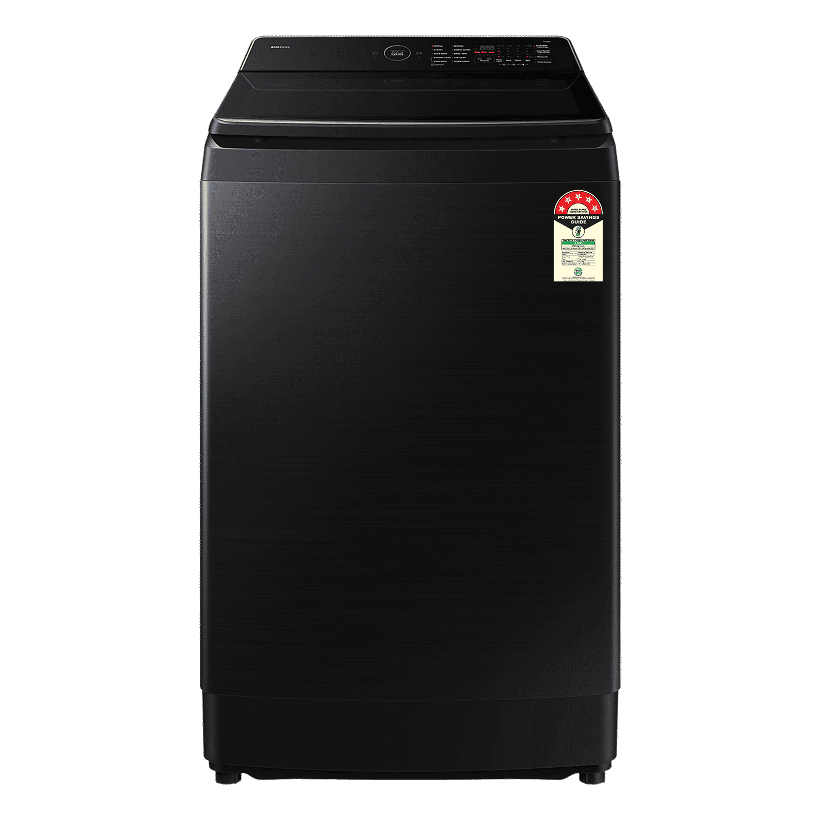 SAMSUNG 12 kg 5 Star Wi-Fi Inverter Fully Automatic Top Load Washing Machine (WA80F12B6BTL, AI VRT+ Technology, Black Caviar)_1