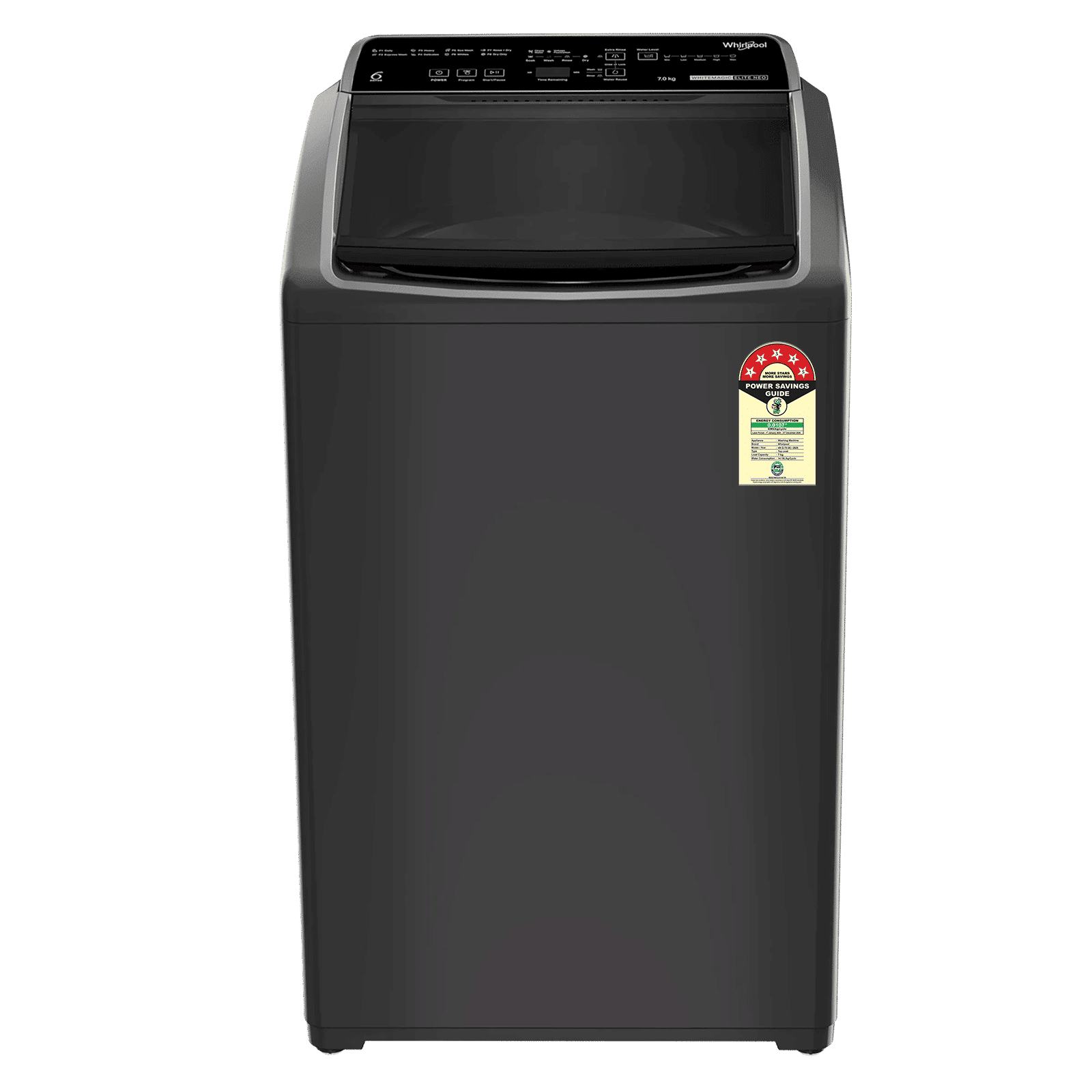 Whirlpool 7 kg 5 Star Fully Automatic Top Load Washing Machine (Whitemagic Elite, 31684, 6th Sense Technology, Grey) Whirlpool 7 kg 5 Star Fully Automatic Top Load Washing Machine (Whitemagic Elite, 31684, 6th Sense Technology, Grey)_1