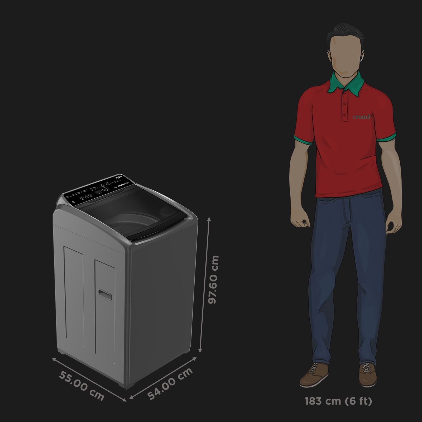 Whirlpool 7 kg 5 Star Fully Automatic Top Load Washing Machine (Whitemagic Elite, 31684, 6th Sense Technology, Grey) Whirlpool 7 kg 5 Star Fully Automatic Top Load Washing Machine (Whitemagic Elite, 31684, 6th Sense Technology, Grey)_2