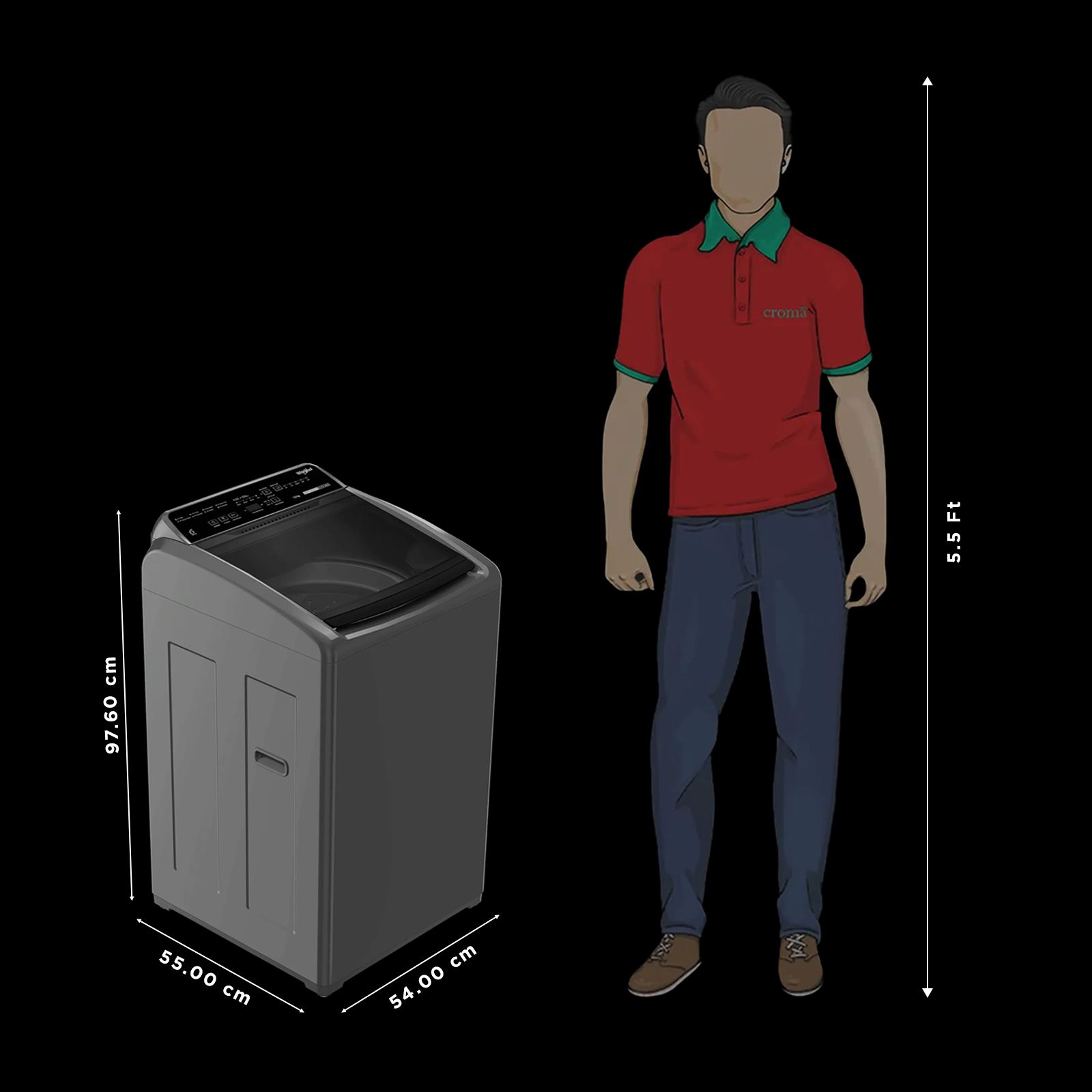 Whirlpool 7 kg 5 Star Fully Automatic Top Load Washing Machine (Whitemagic Elite, 31684, 6th Sense Technology, Grey) Whirlpool 7 kg 5 Star Fully Automatic Top Load Washing Machine (Whitemagic Elite, 31684, 6th Sense Technology, Grey)_2