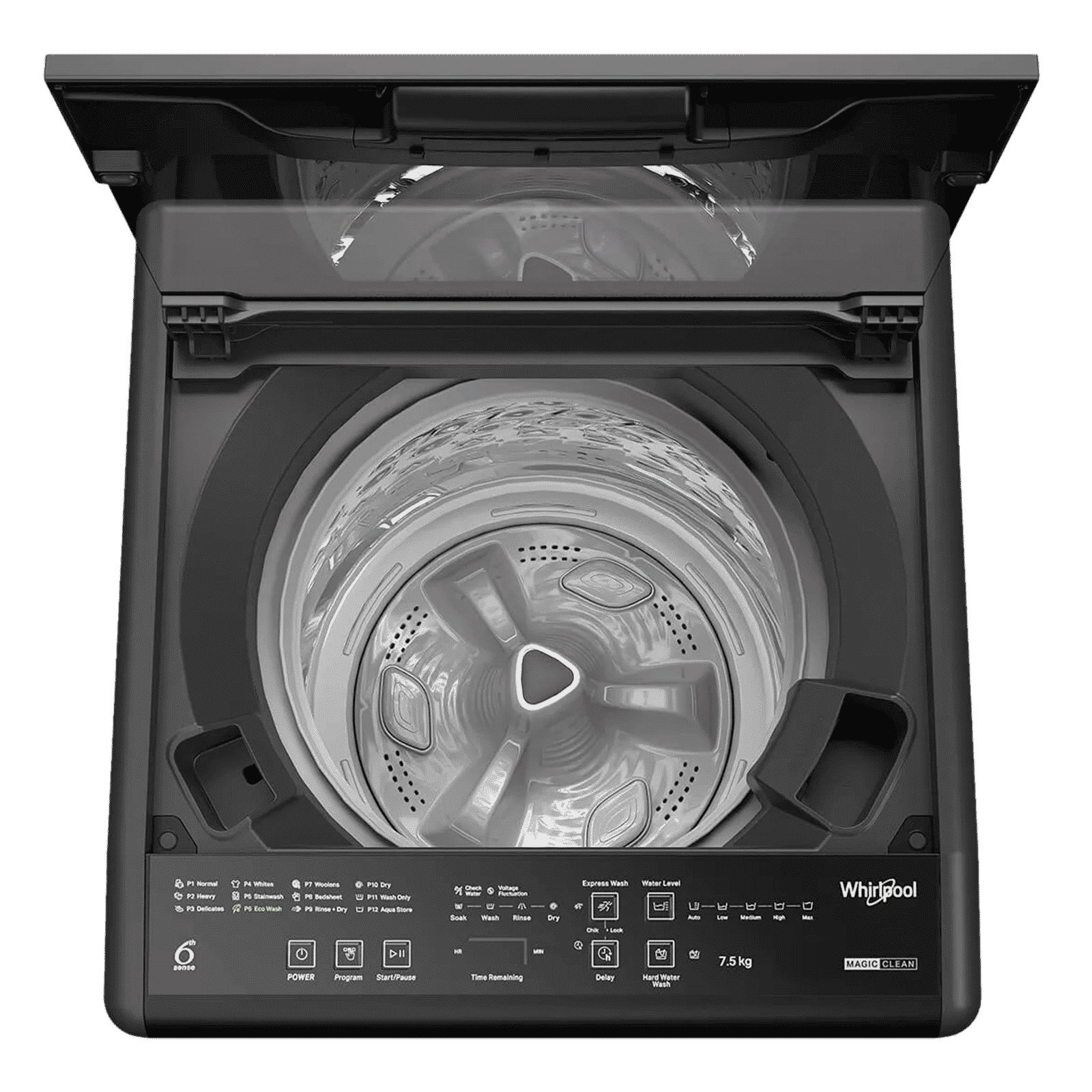 Whirlpool 7.5 kg 5 Star Fully Automatic Top Load Washing Machine (Magic Clean, 31611, 6th Sense Technology, Grey)_6