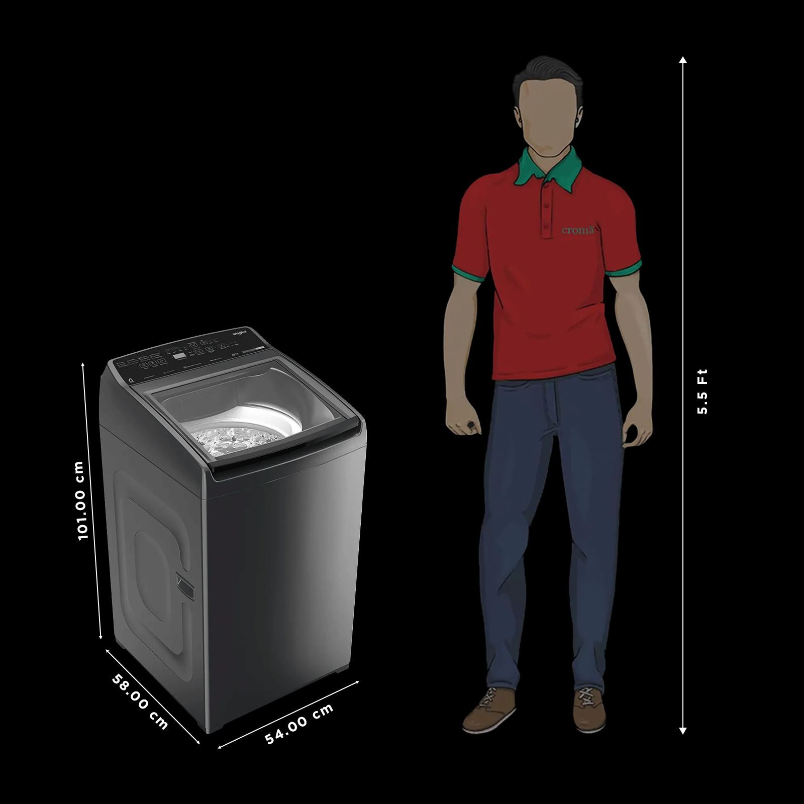 Whirlpool 7.5 kg 5 Star Fully Automatic Top Load Washing Machine (Magic Clean Pro, 31667, 6th Sense Technology, Grey)_2