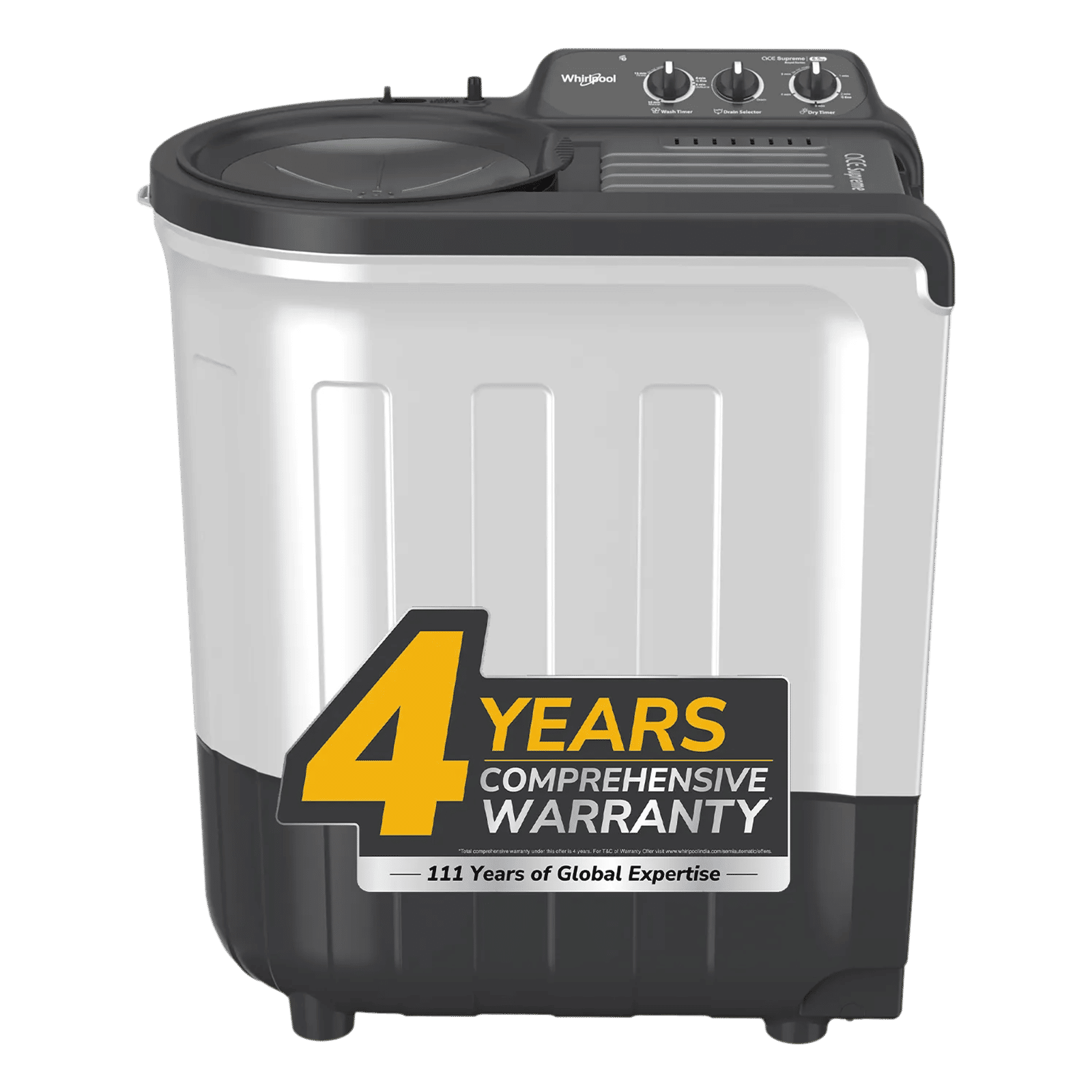 Whirlpool 6.5 kg 5 Star Semi Automatic Washing Machine with In built Scrubber (Magic Clean , 30337, Grey)_1