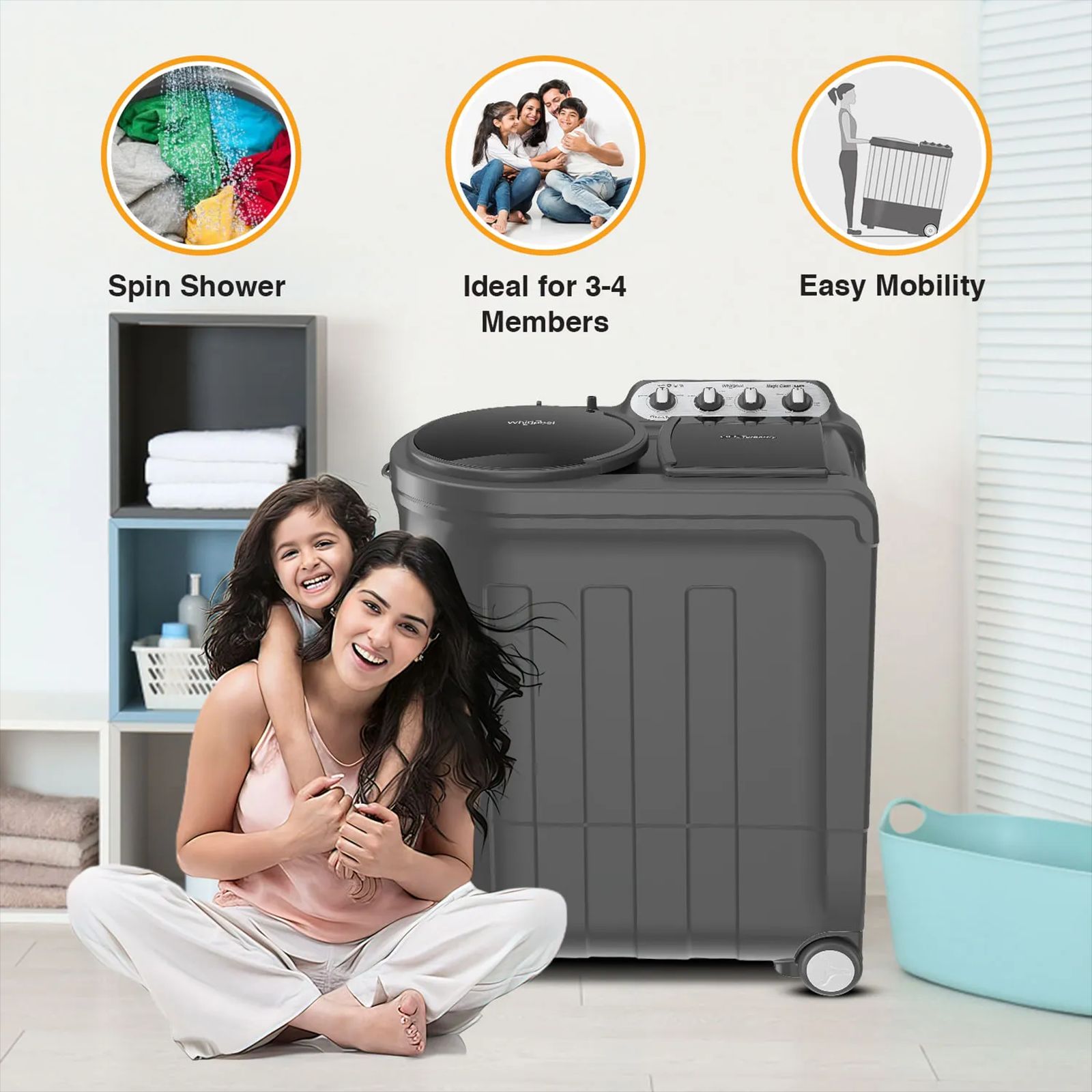 Whirlpool 8.0 kg 5 Star Semi Automatic Washing Machine with In built Scrubber (Magic Clean, 30318, Grey) Whirlpool 8.0 kg 5 Star Semi Automatic Washing Machine with In built Scrubber (Magic Clean, 30318, Grey)_8