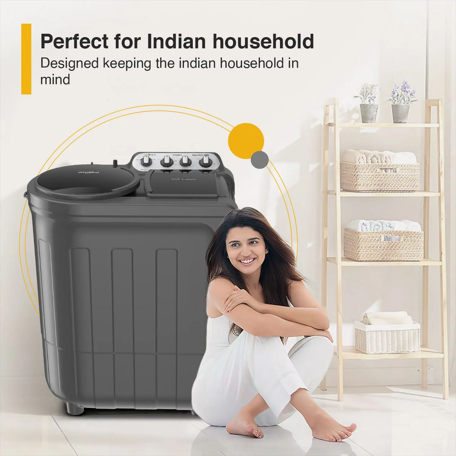 Whirlpool 8.0 kg 5 Star Semi Automatic Washing Machine with In built Scrubber (Magic Clean, 30318, Grey) Whirlpool 8.0 kg 5 Star Semi Automatic Washing Machine with In built Scrubber (Magic Clean, 30318, Grey)_10