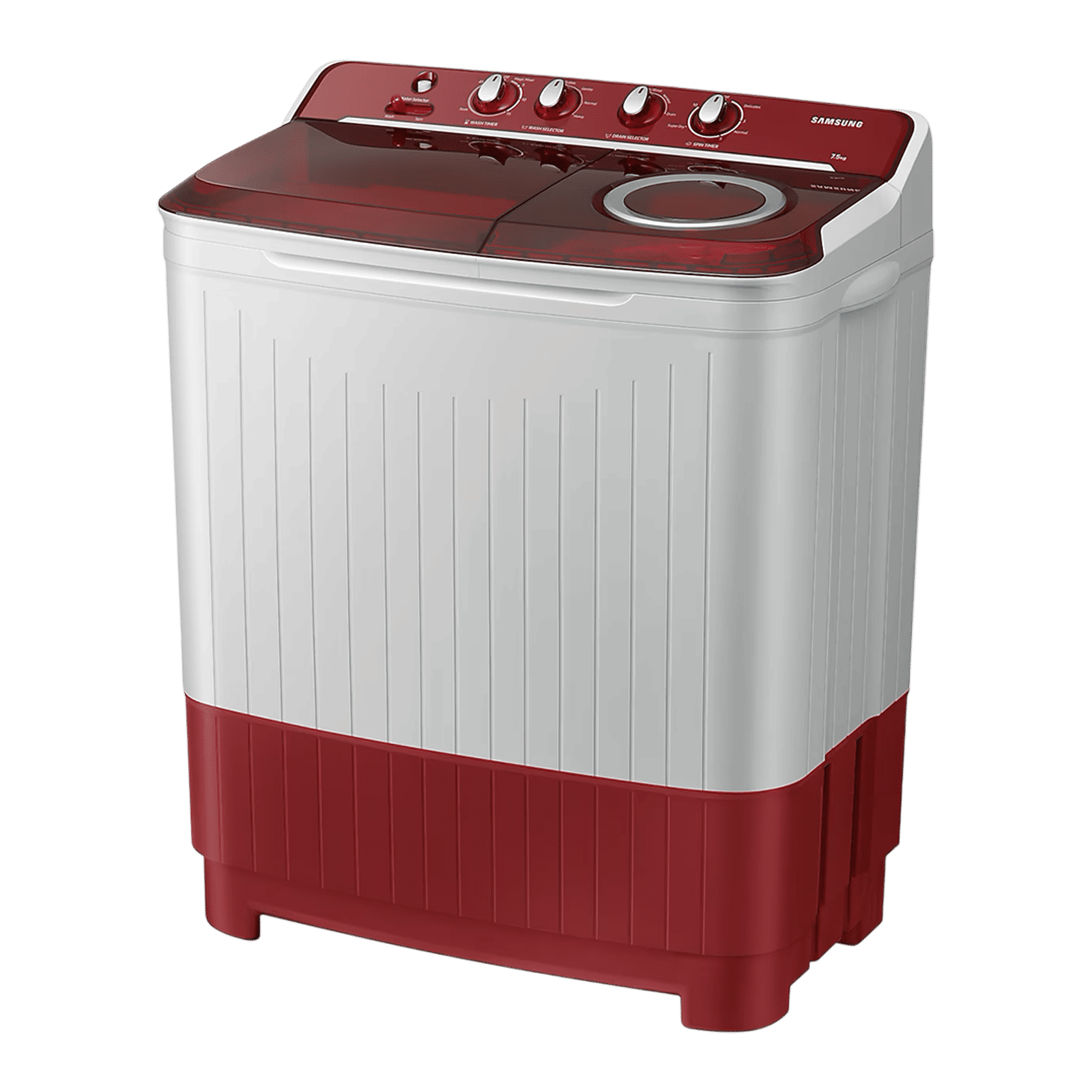 SAMSUNG 7.5 kg 5 Star Semi Automatic Washing Machine with Rat Protection (WT75B3200RR/TL, Dark Grey)_5