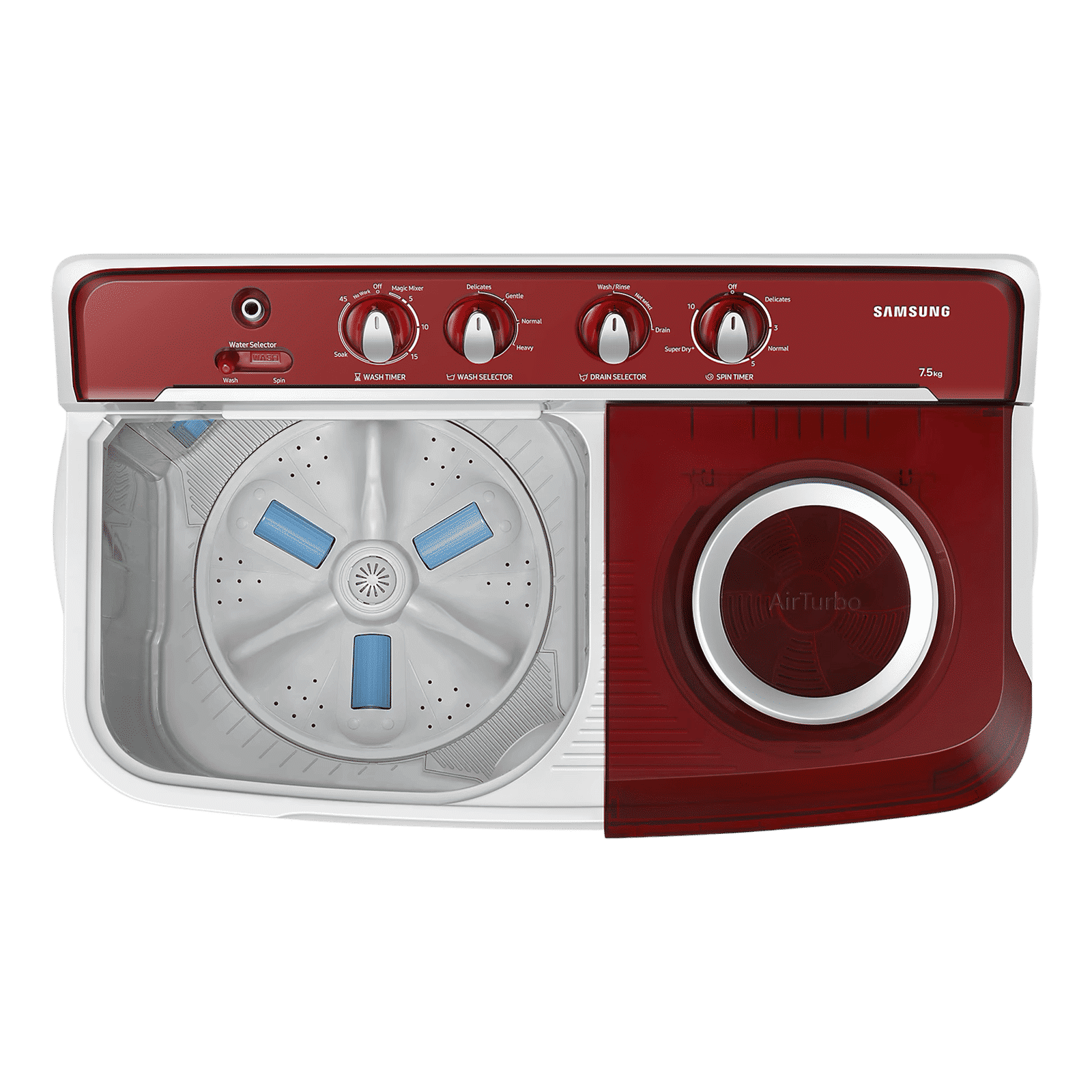 SAMSUNG 7.5 kg 5 Star Semi Automatic Washing Machine with Rat Protection (WT75B3200RR/TL, Dark Grey)_6