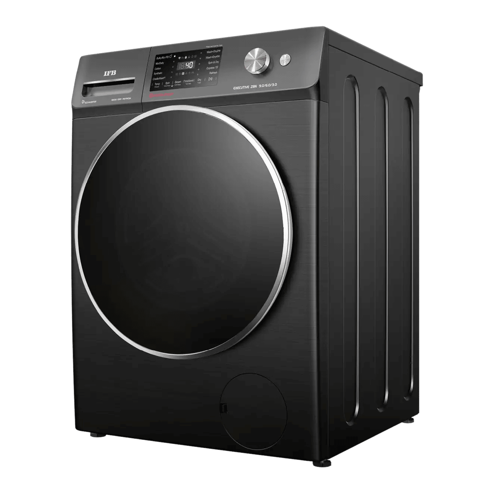 IFB 9/6/3 kg Wi-Fi Inverter Fully Automatic Front Load Washer Dryer Refresher (Executive ZBN, AI Technology, Black Hairline)_2