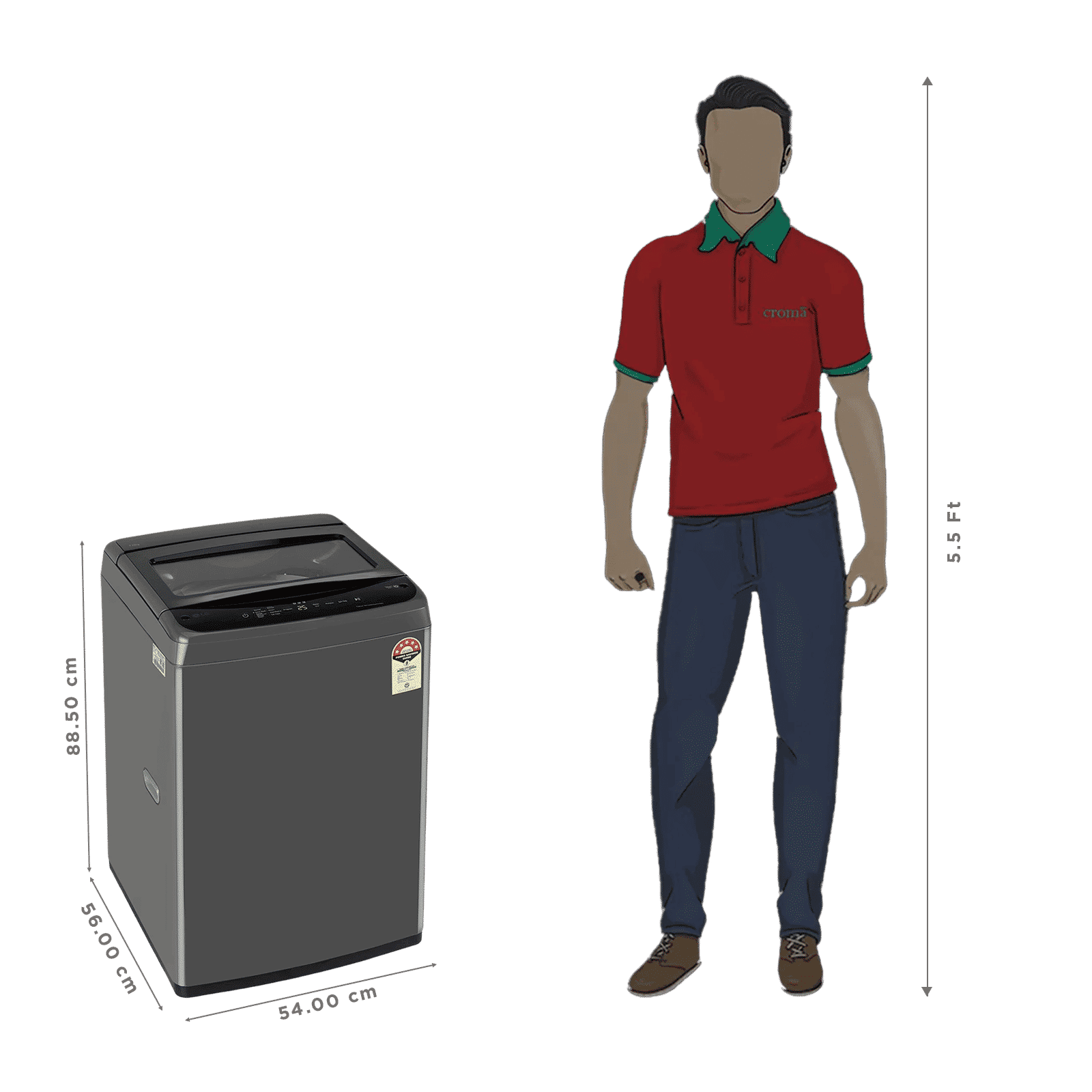 LG 7 kg 5 Star Inverter Fully Automatic Top Load Washing Machine (T70VBMB4ZD.ABMQEIL, Smart Diagnosis, Middle Black)_3