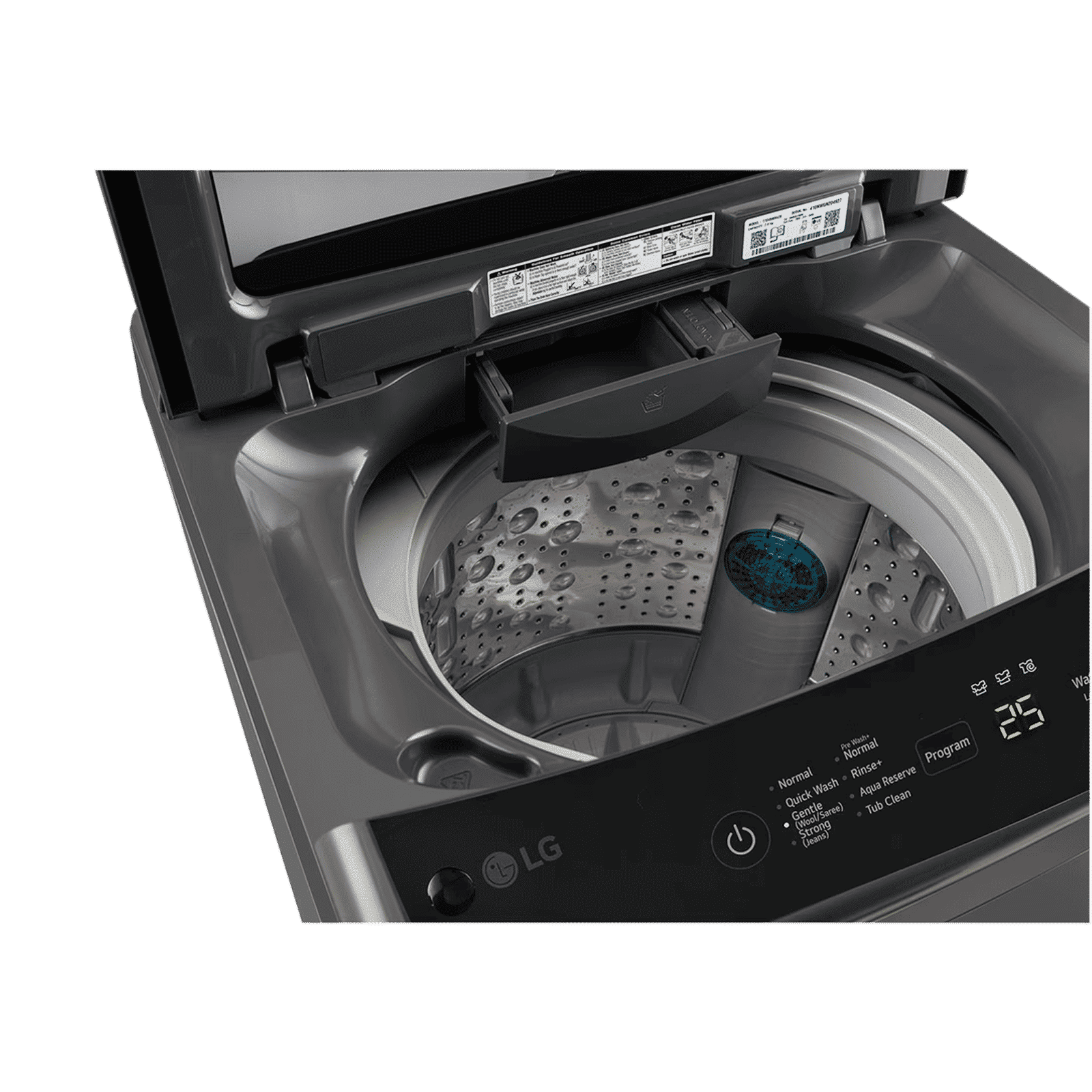 LG 7 kg 5 Star Inverter Fully Automatic Top Load Washing Machine (T70VBMB4ZD.ABMQEIL, Smart Diagnosis, Middle Black)_8