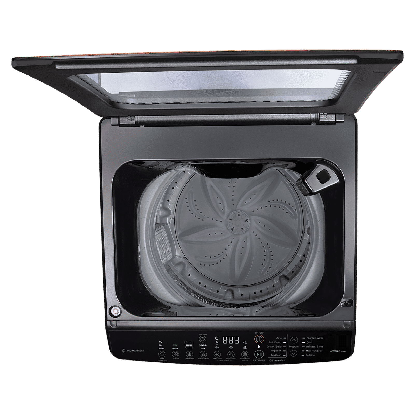 VOLTAS beko 7.5 Kg 5 Star Fully Automatic Top Load Washing Machine (WTL7512VAA, In-built Heater, Black)_6