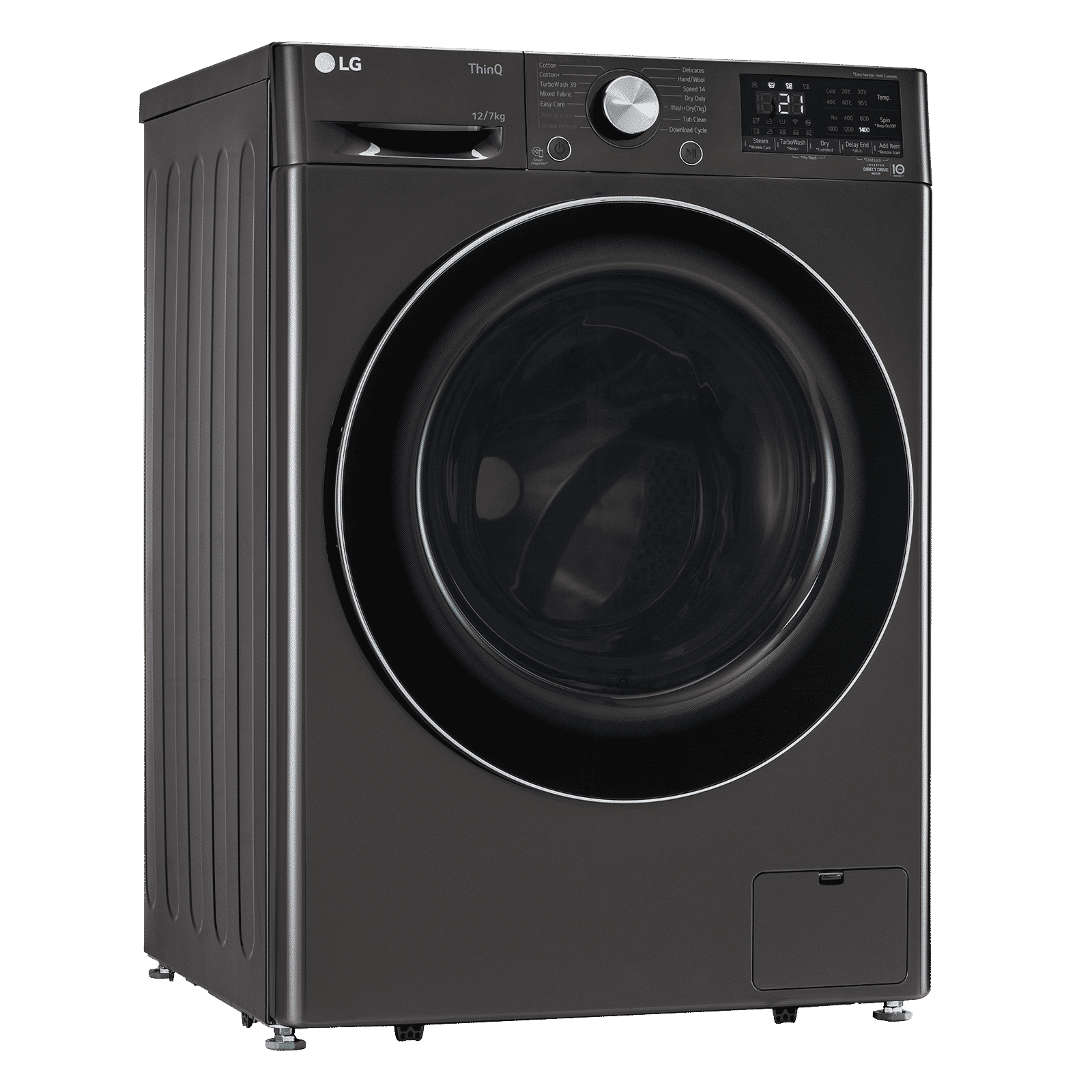 LG 12/7 kg Wi-Fi Inverter Fully Automatic Front Load Washer Dryer (Vivace WD, FHD1207STB.APBQEIL, AI Direct Drive, Platinum Black) LG 12/7 kg Wi-Fi Inverter Fully Automatic Front Load Washer Dryer (Vivace WD, FHD1207STB.APBQEIL, AI Direct Drive, Platinum Black)_3