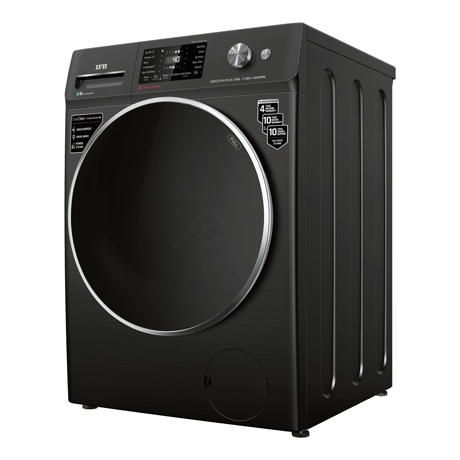 IFB 11 kg 5 Star Wi-Fi Inverter Fully Automatic Front Load Washing Machine (Executive Plus BXN 1114KH, AI Technology, Black VCM)_4