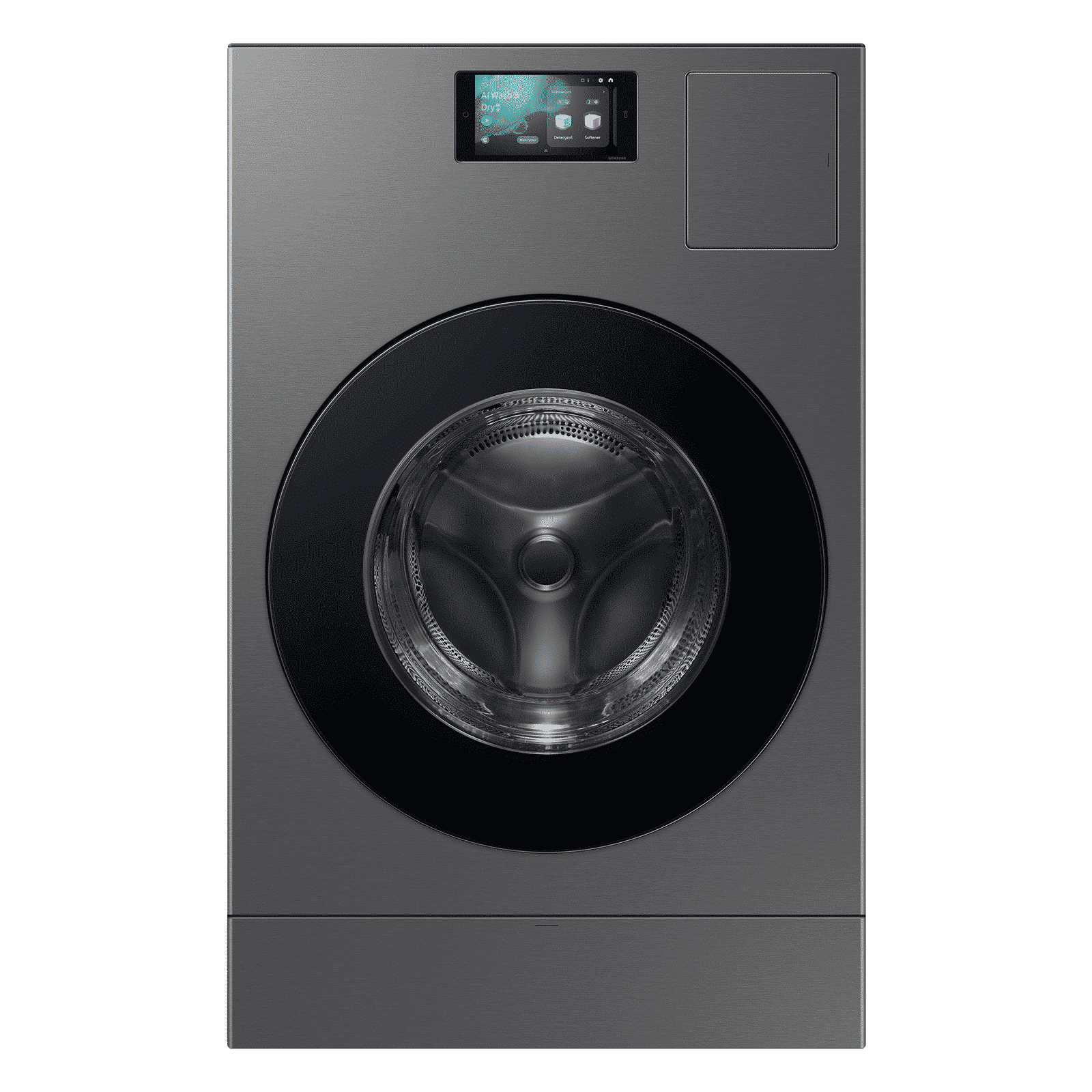 SAMSUNG 25 kg Wi-Fi Inverter Fully Automatic Front Washer Dryer (WD25DB8995BZTL, Heat Pump Technology, Dark Silver)_1