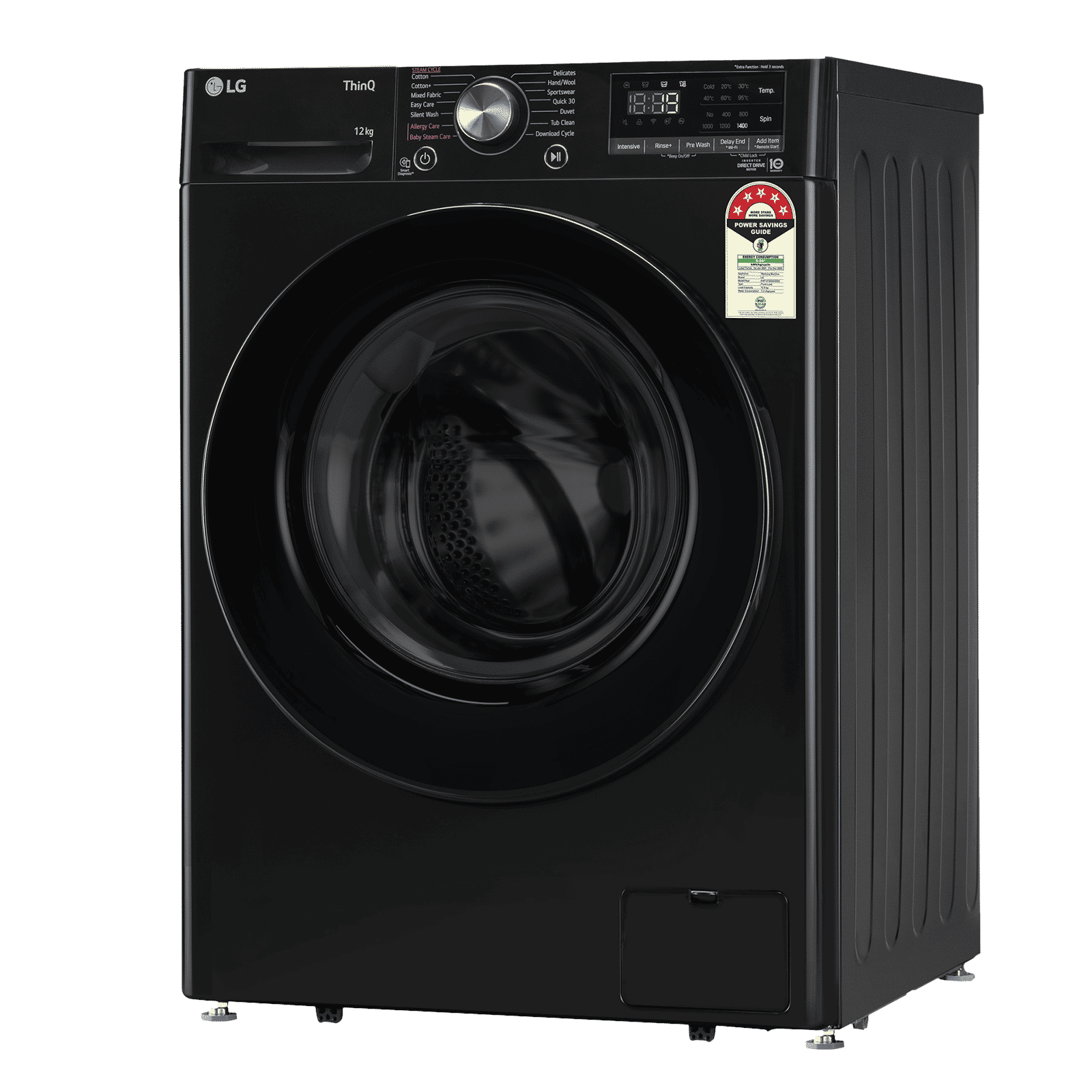 LG 12 kg 5 Star Wi-Fi Inverter Fully Automatic Front Load Washing Machine (Vivace Premium, FHP1412Z5O, 6 Motion DD, Onyx Black)_4