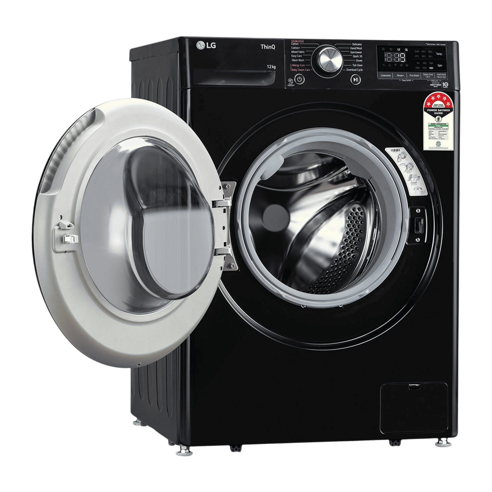 LG 12 kg 5 Star Wi-Fi Inverter Fully Automatic Front Load Washing Machine (Vivace Premium, FHP1412Z5O, 6 Motion DD, Onyx Black) LG 12 kg 5 Star Wi-Fi Inverter Fully Automatic Front Load Washing Machine (Vivace Premium, FHP1412Z5O, 6 Motion DD, Onyx Black)_8