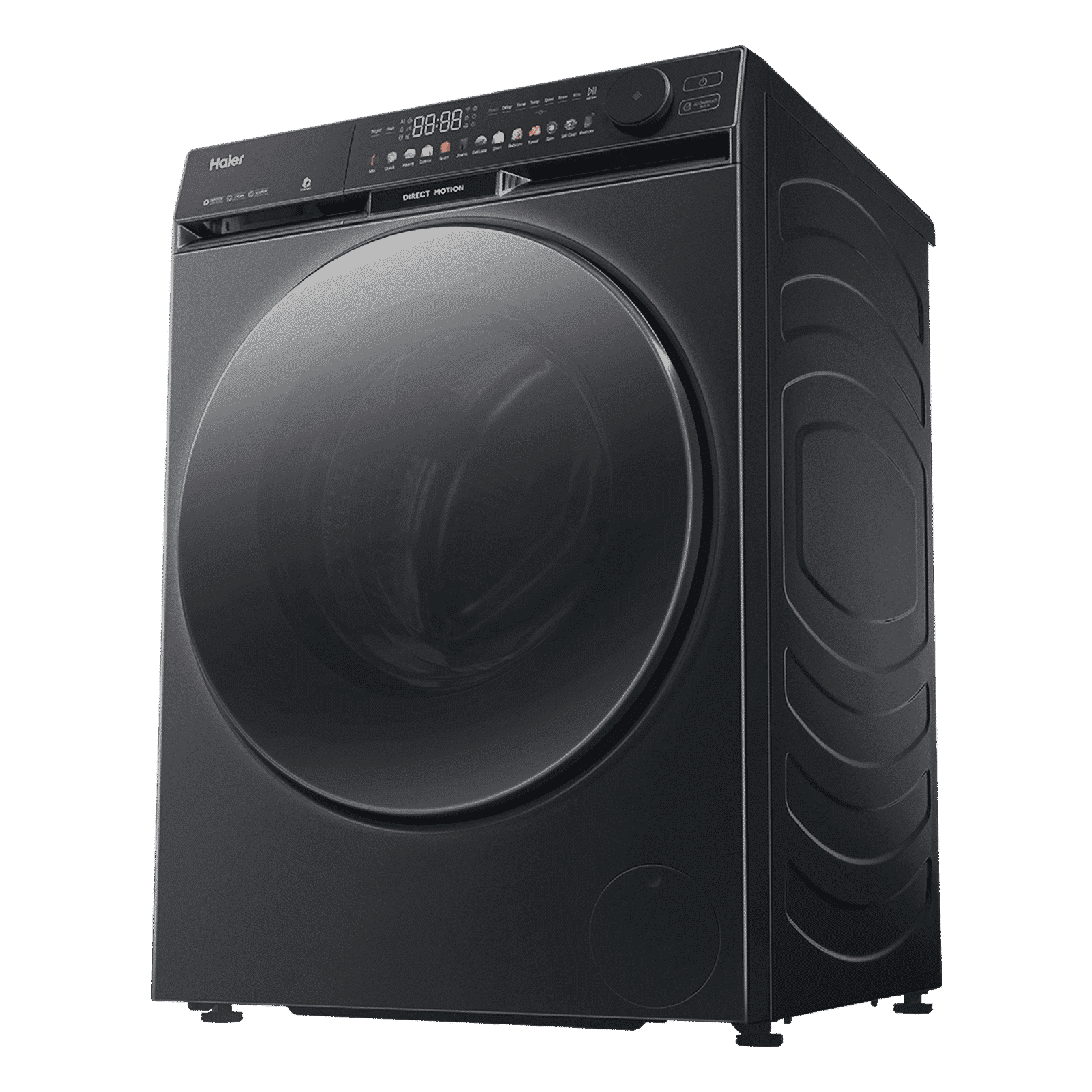 Haier 12 kg 5 Star Wi-Fi Inverter Fully Automatic Front Load Washing Machine (F9, HW120-DM14F9BKU1, Direct Motion Motor, Black)_9