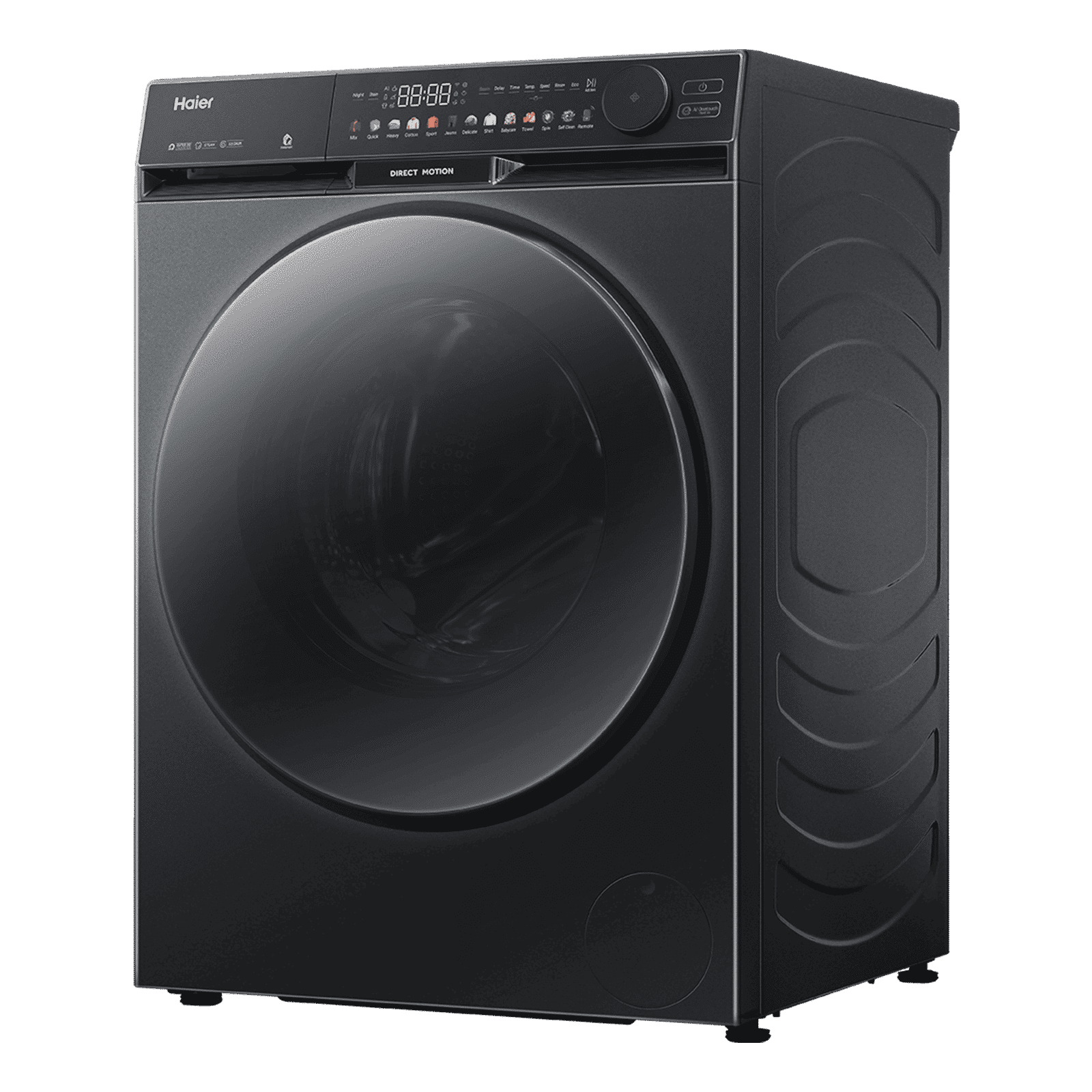 Haier 12 kg 5 Star Wi-Fi Inverter Fully Automatic Front Load Washing Machine (F9, HW120-DM14F9BKU1, Direct Motion Motor, Black)_5