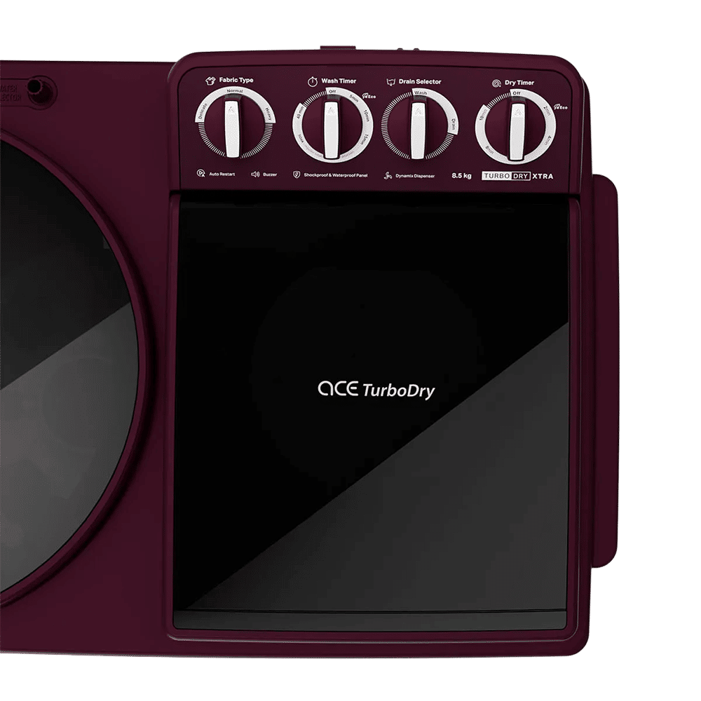 Whirlpool 8.5 kg 5 Star Semi Automatic Washing Machine with Turbo Dry Technology (30351, Wine Dazzle)_4