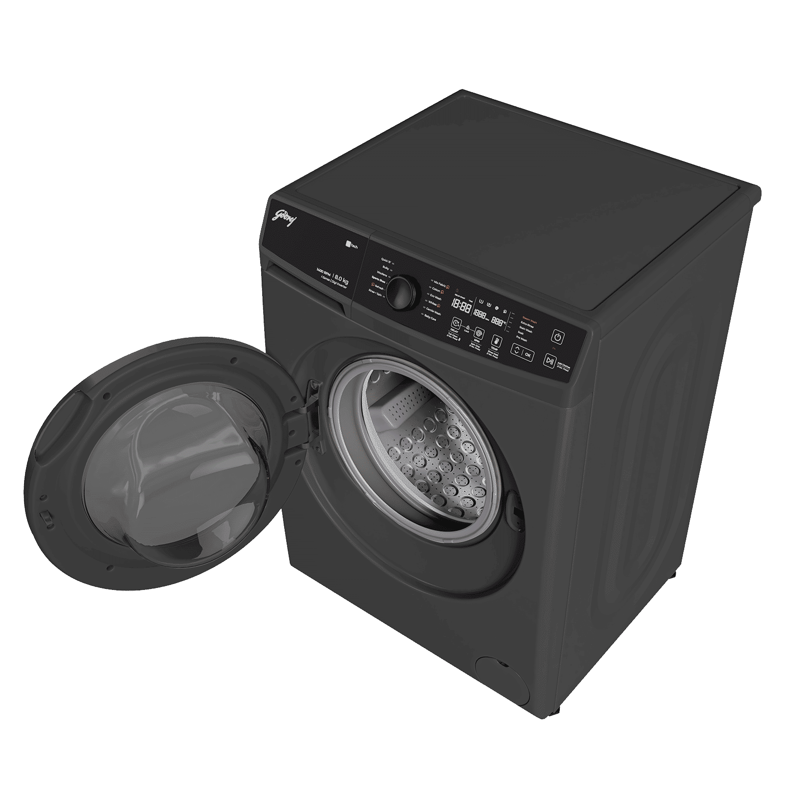 Godrej 8 kg 5 Star Fully Automatic Front Load Washing Machine (Regalis, Zero Pressure Technology, Metallic Black) Godrej 8 kg 5 Star Fully Automatic Front Load Washing Machine (Regalis, Zero Pressure Technology, Metallic Black)_8