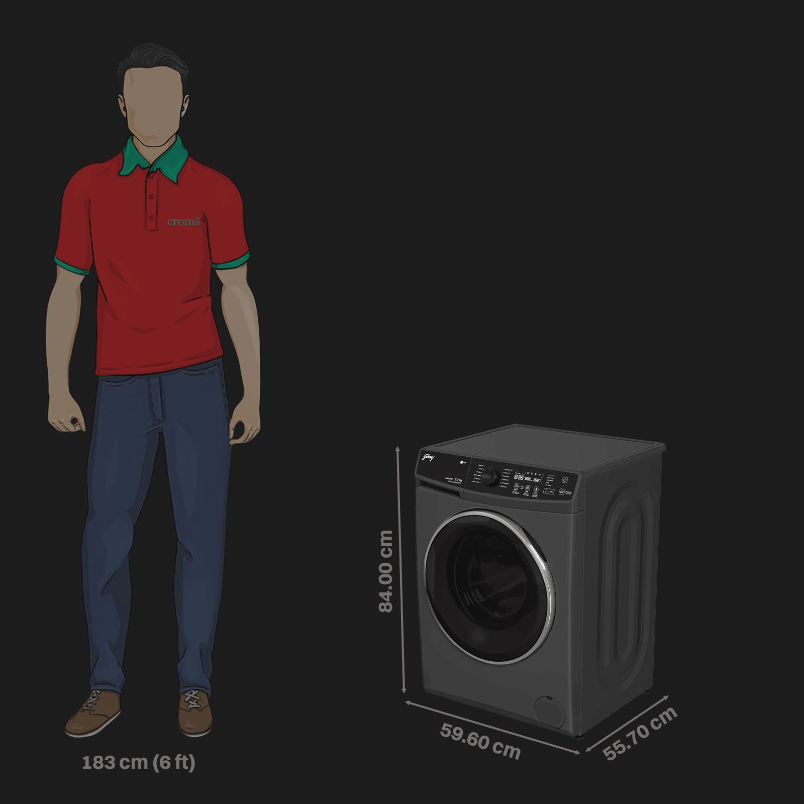 Godrej 8 kg 5 Star Fully Automatic Front Load Washing Machine (Regalis, Zero Pressure Technology, Metallic Black)_3