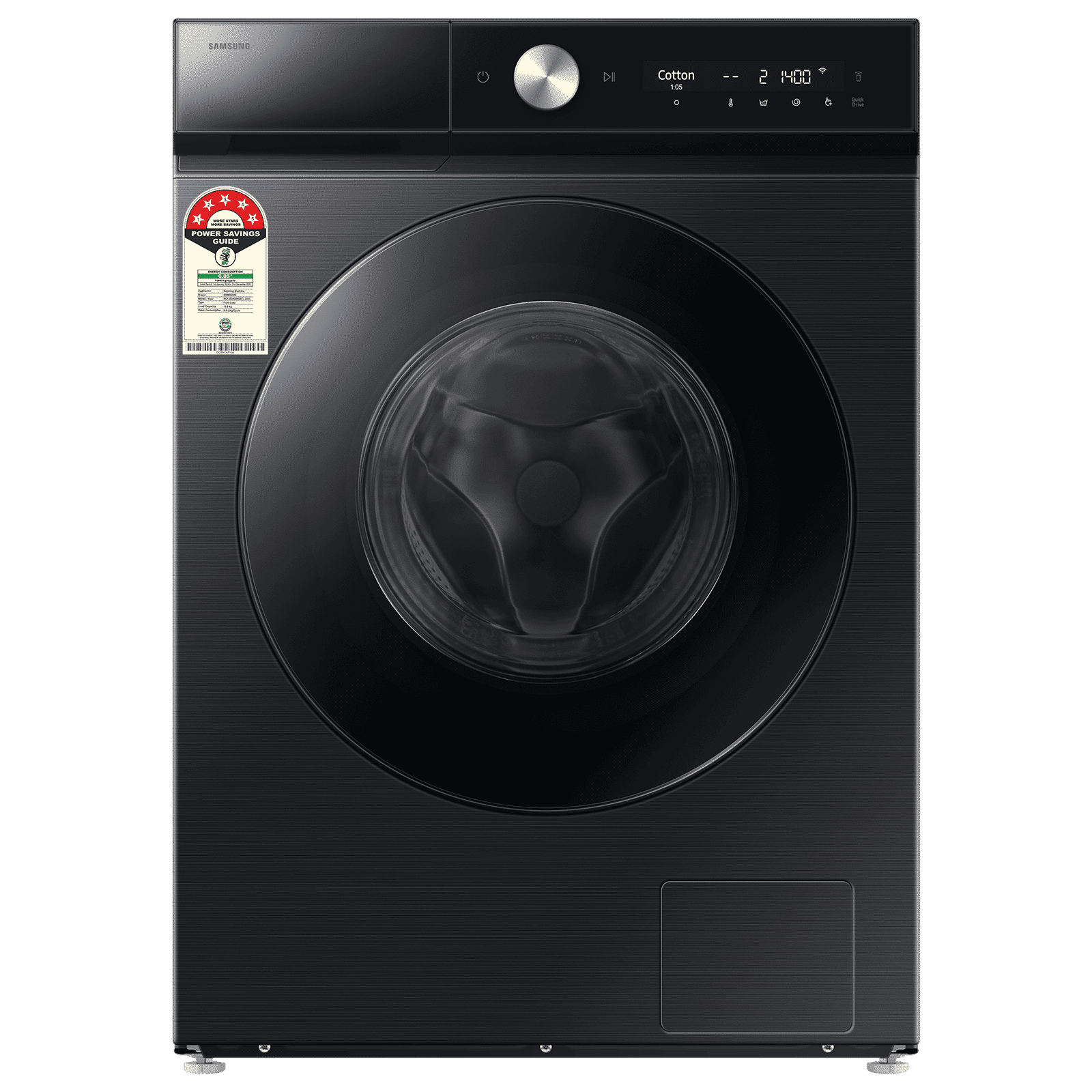 SAMSUNG 12/7 kg 5 Star Wi-Fi Inverter Fully Automatic Front Load Washer Dryer (8 Series, WD12FB8B94GBTL, AI Control Display, Black) SAMSUNG 12/7 kg 5 Star Wi-Fi Inverter Fully Automatic Front Load Washer Dryer (8 Series, WD12FB8B94GBTL, AI Control Display, Black)_1