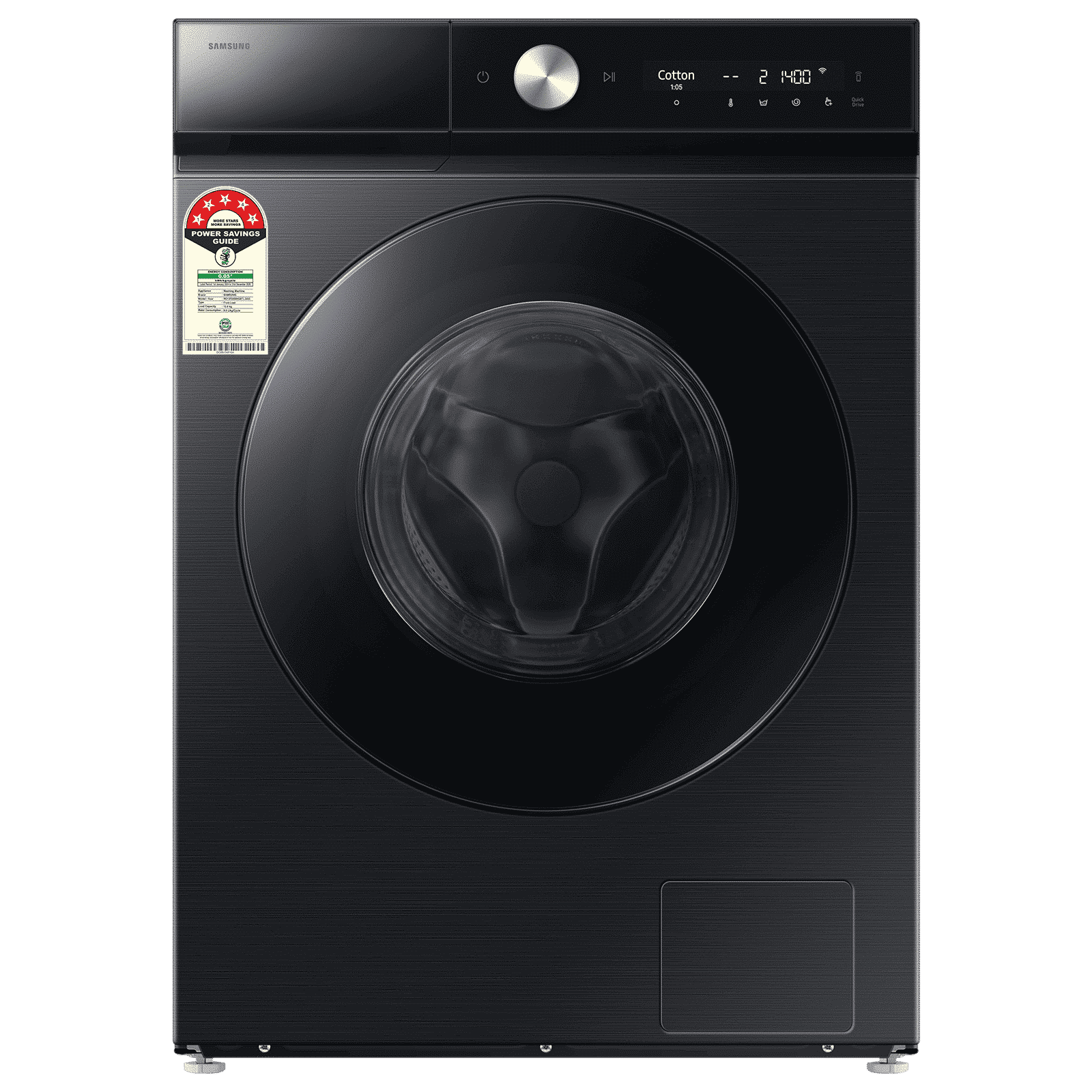 SAMSUNG 12/7 kg 5 Star Wi-Fi Inverter Fully Automatic Front Load Washer Dryer (8 Series, WD12FB8B94GBTL, AI Control Display, Black) SAMSUNG 12/7 kg 5 Star Wi-Fi Inverter Fully Automatic Front Load Washer Dryer (8 Series, WD12FB8B94GBTL, AI Control Display, Black)_1