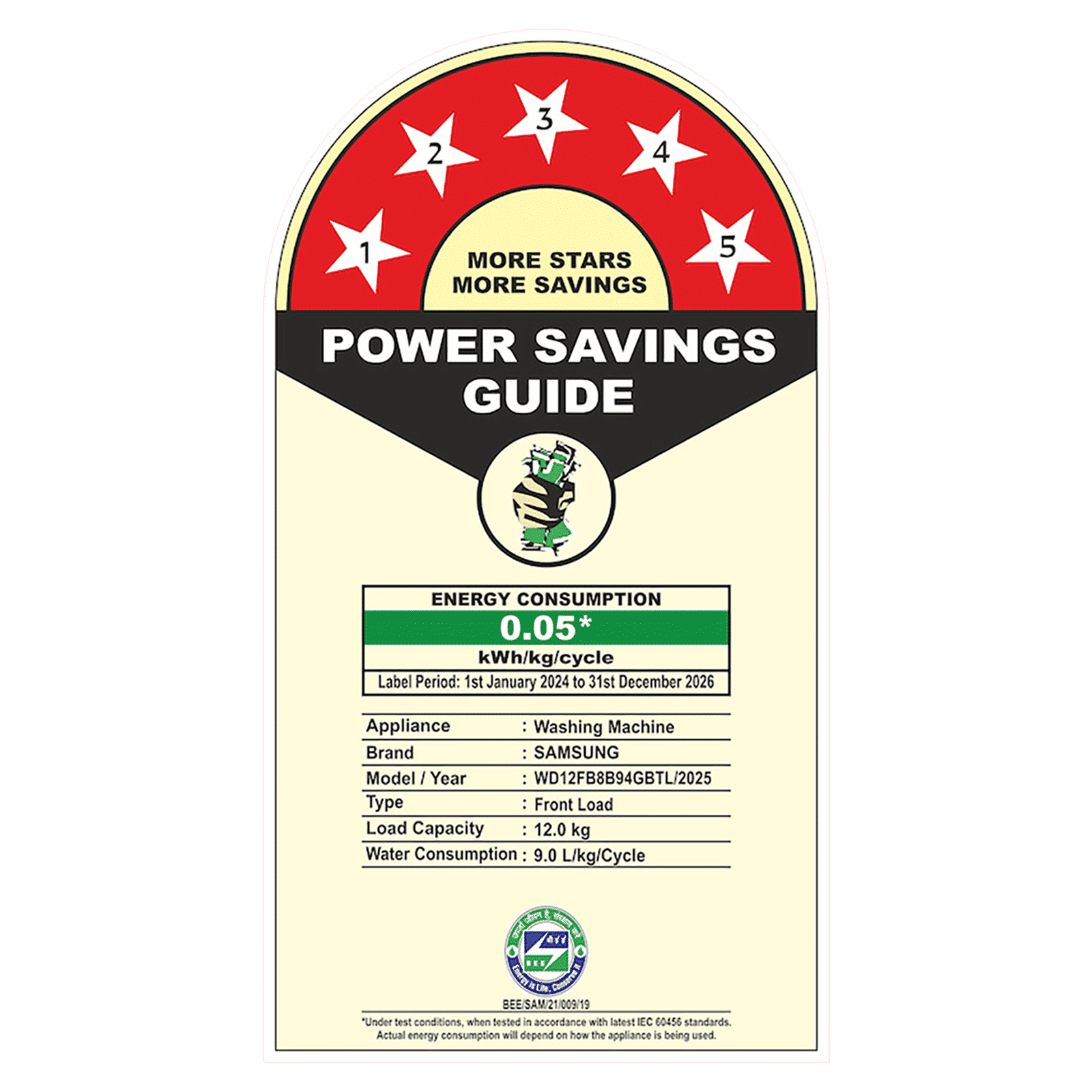 SAMSUNG 12/7 kg 5 Star Wi-Fi Inverter Fully Automatic Front Load Washer Dryer (8 Series, WD12FB8B94GBTL, AI Control Display, Black) SAMSUNG 12/7 kg 5 Star Wi-Fi Inverter Fully Automatic Front Load Washer Dryer (8 Series, WD12FB8B94GBTL, AI Control Display, Black)_11