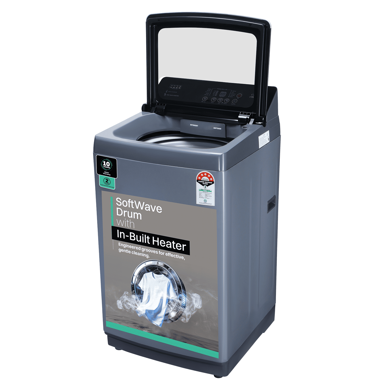 Croma 9 kg 5 Star Fully Automatic Top Load Washing Machine (Pulsator Technology, Inox Grey)_6