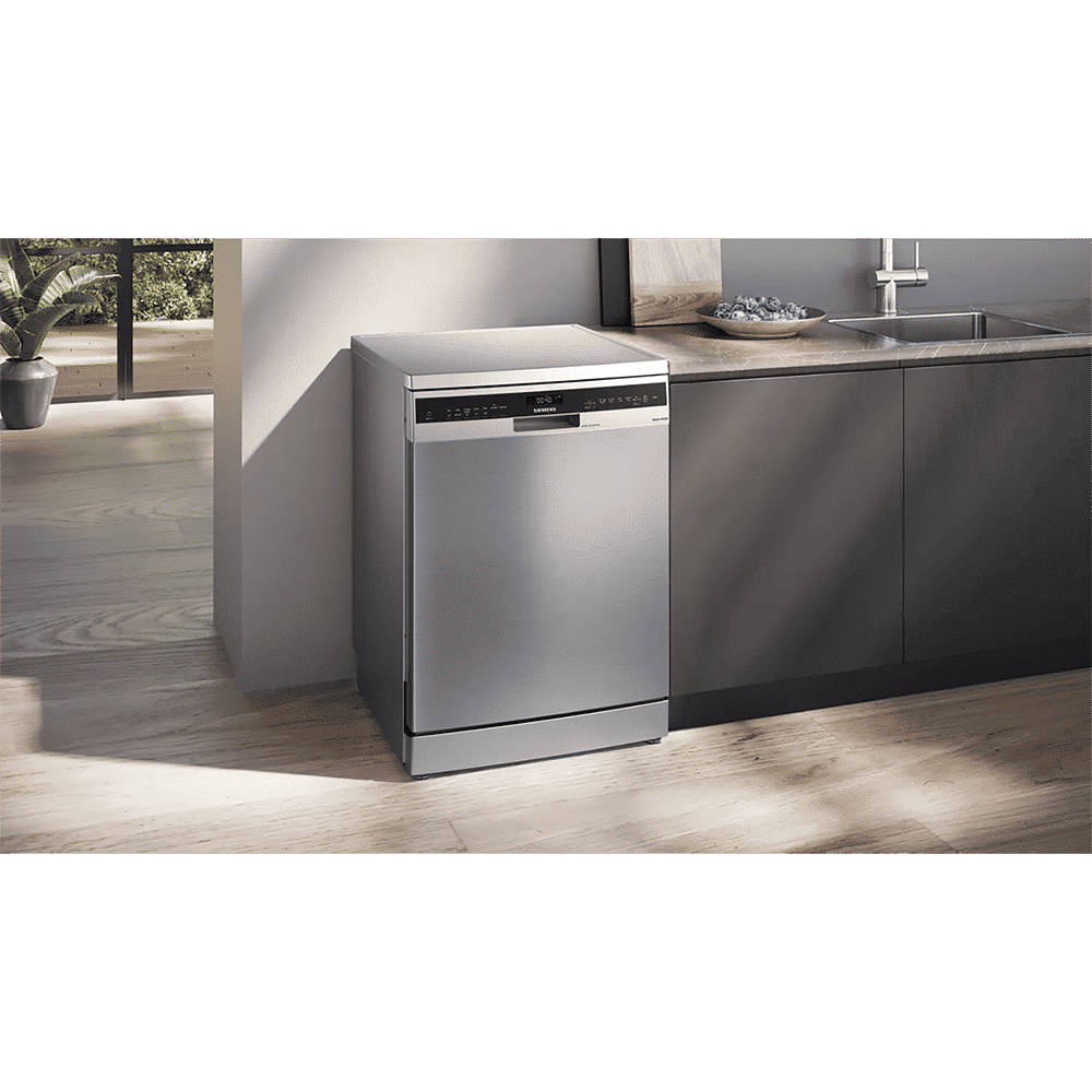 SIEMENS iQ500 16 Place Settings Free Standing Smart Dishwasher with Alexa & Google Assistant (Brushed Steel)_2