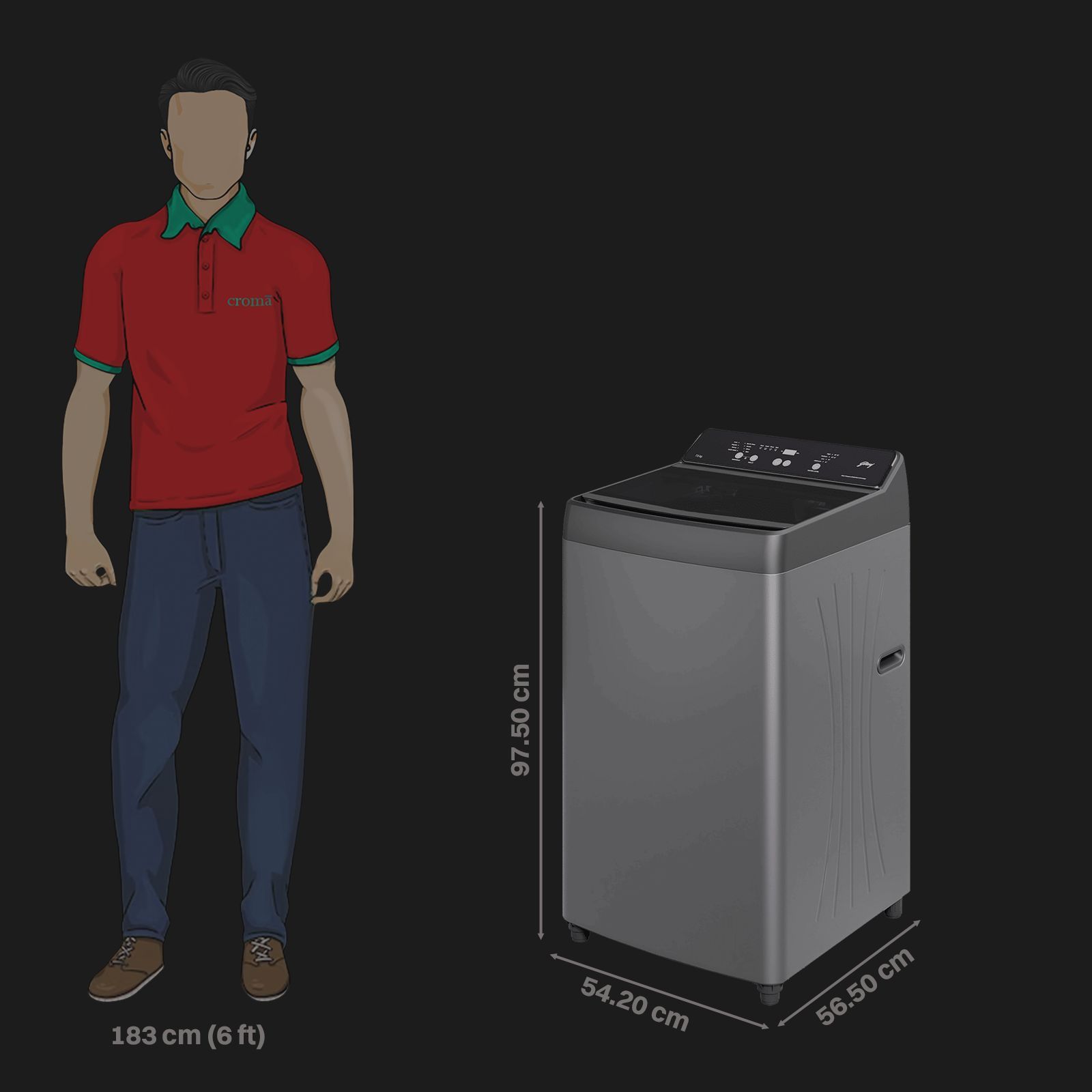 Godrej 7.5 kg 5 Star Fully Automatic Top Load Washing Machine (Valor, WTEON VAL 75 5.0 FDAG, In-built Heater, Metalic Black)_2