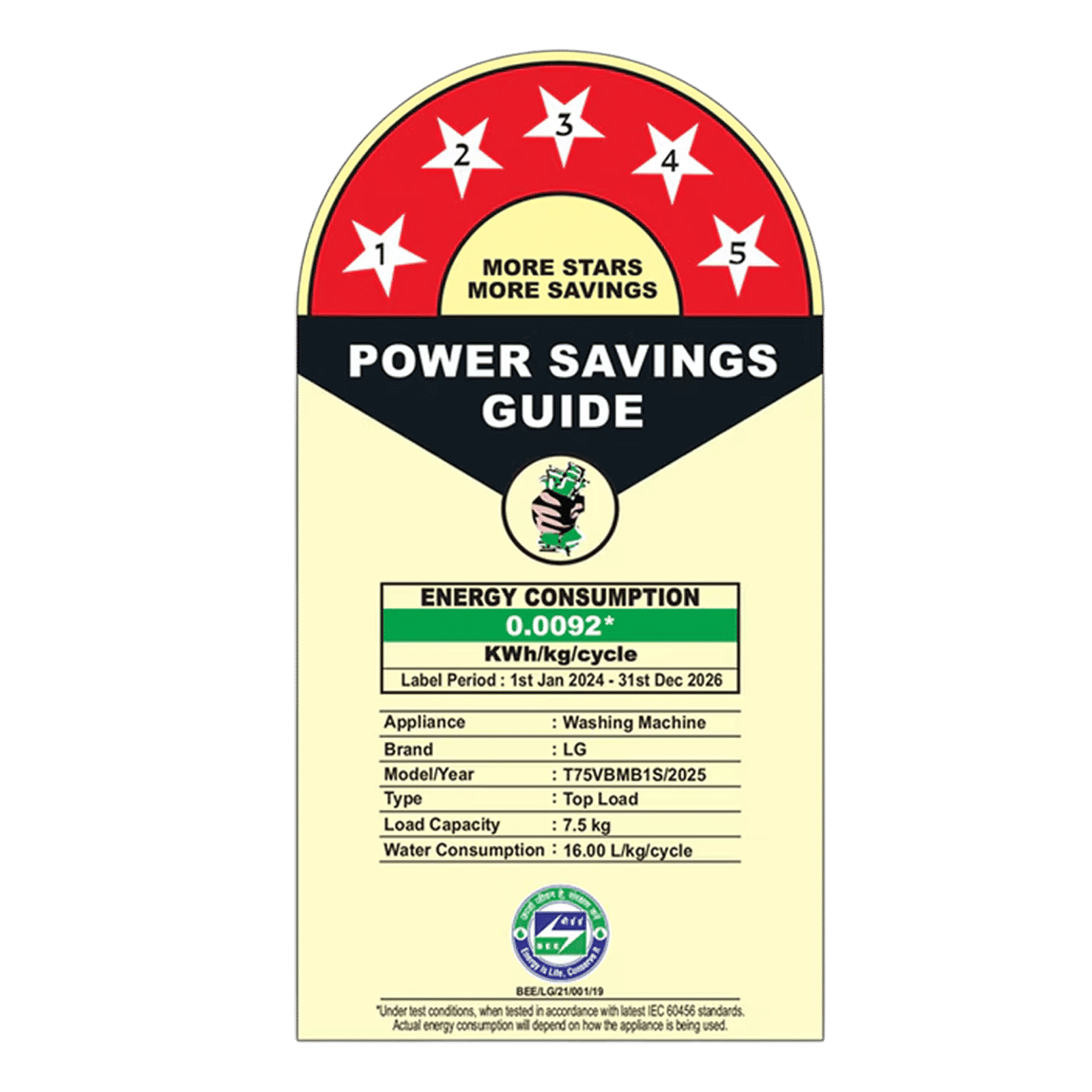 LG 7.5 kg 5 Star Inverter Fully Automatic Top Load Washing Machine (T75VBMB1S.ABMQEIL, In-Built Heater, Middle Black) LG 7.5 kg 5 Star Inverter Fully Automatic Top Load Washing Machine (T75VBMB1S.ABMQEIL, In-Built Heater, Middle Black)_14