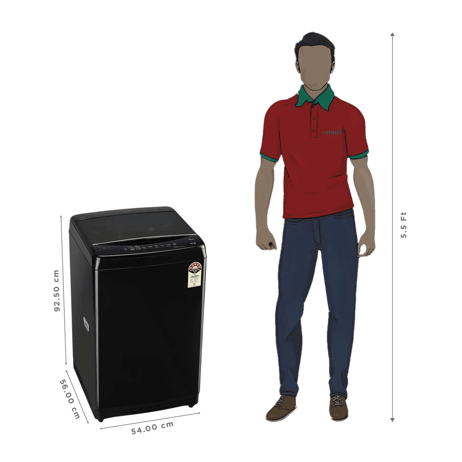 LG 8 kg 5 Star Wi-Fi Inverter Fully Automatic Top Load Washing Machine (T80V4OB1S.ANBQEIL, In-Built Heater, Onyx Black)_2