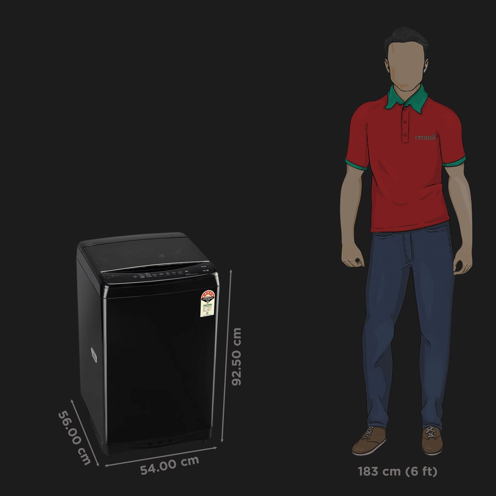 LG 8 kg 5 Star Wi-Fi Inverter Fully Automatic Top Load Washing Machine (T80V4OB1S.ANBQEIL, In-Built Heater, Onyx Black)_2