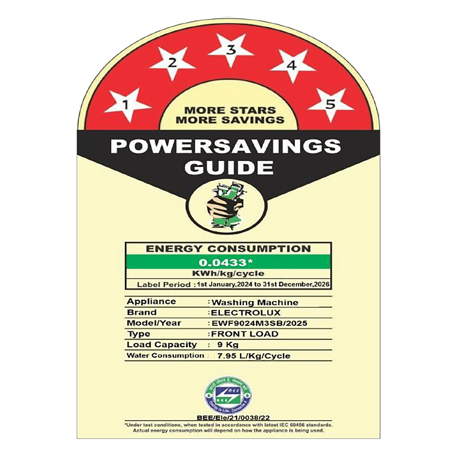 Electrolux 9 kg 5 Star Inverter Fully Automatic Front Load Washing Machine (UltimateCare 300, EWF9024M3SB, HygienicCare, Dark Silver)_7