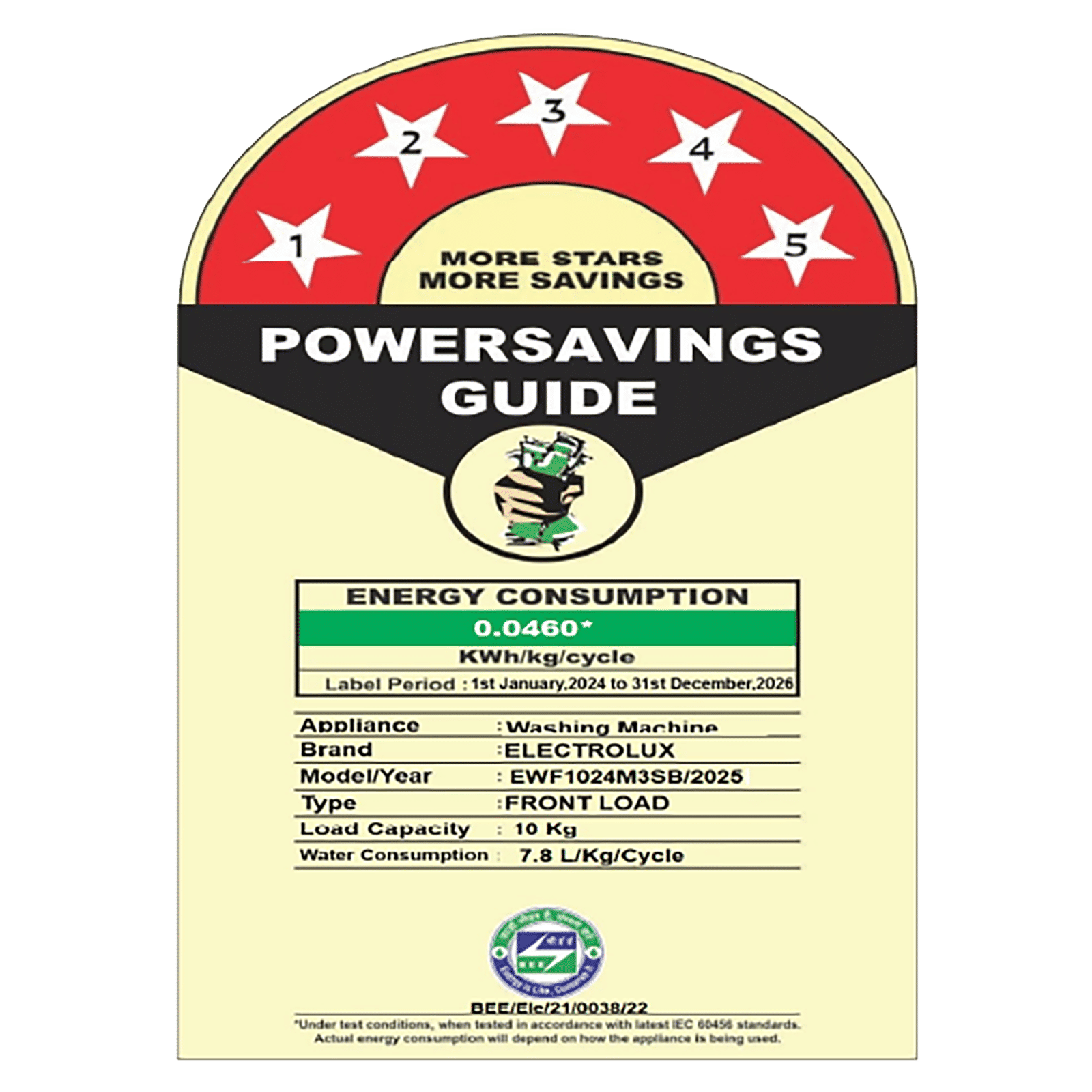 Electrolux 10 kg 5 Star Inverter Fully Automatic Front Load Washing Machine (UltimateCare 300, EWF1024M3SB, HygienicCare, Dark Silver)_7