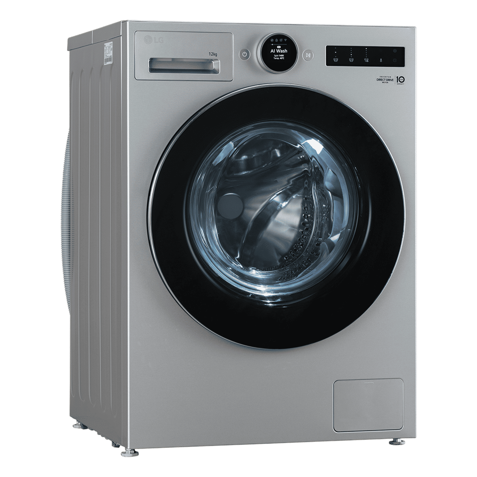 LG 12 kg 5 Star Wi-Fi Fully Automatic Front Load Washing Machine (VX Series, FX1412N9S.AESQEIL, AI Direct Drive, Essence Silver)_4