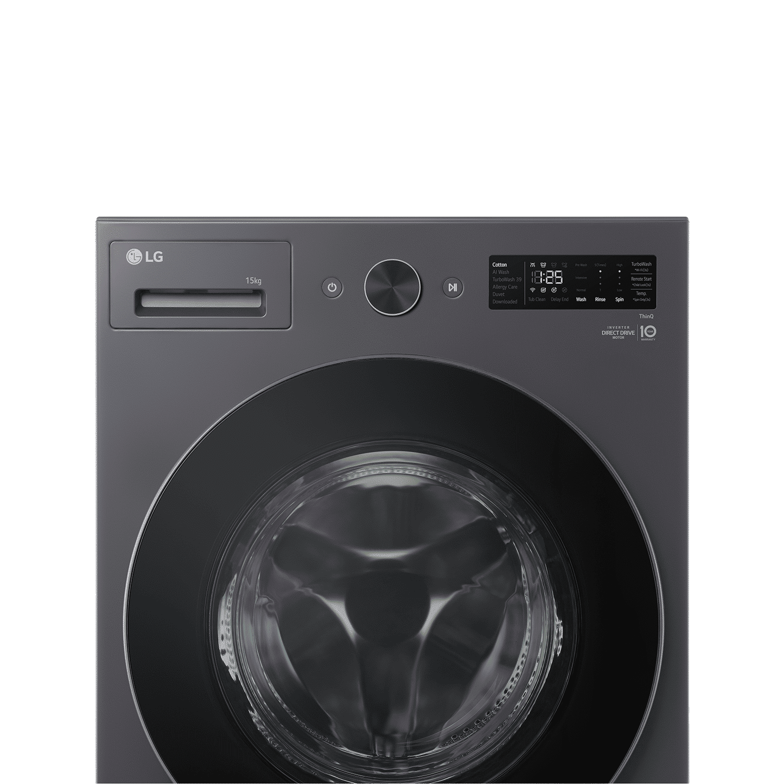 LG 15 kg 5 Star Wi-Fi Inverter Fully Automatic Front Load Washing Machine (VX Series, FX62515B9E, AI Direct Drive, Essence Graphite)_2