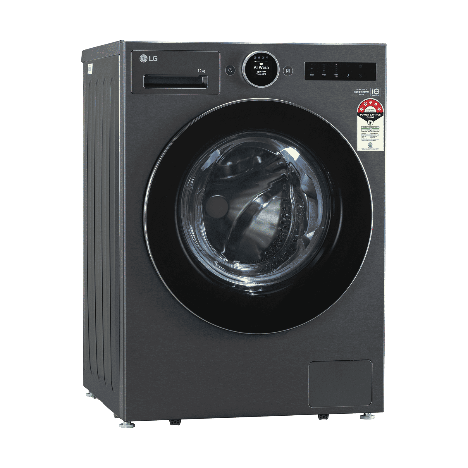 LG 12 kg 5 Star Wi-Fi Inverter Fully Automatic Front Load Washing Machine (VX Series, FX1412A9K, AI Direct Drive 2.0, Essence Black)_5