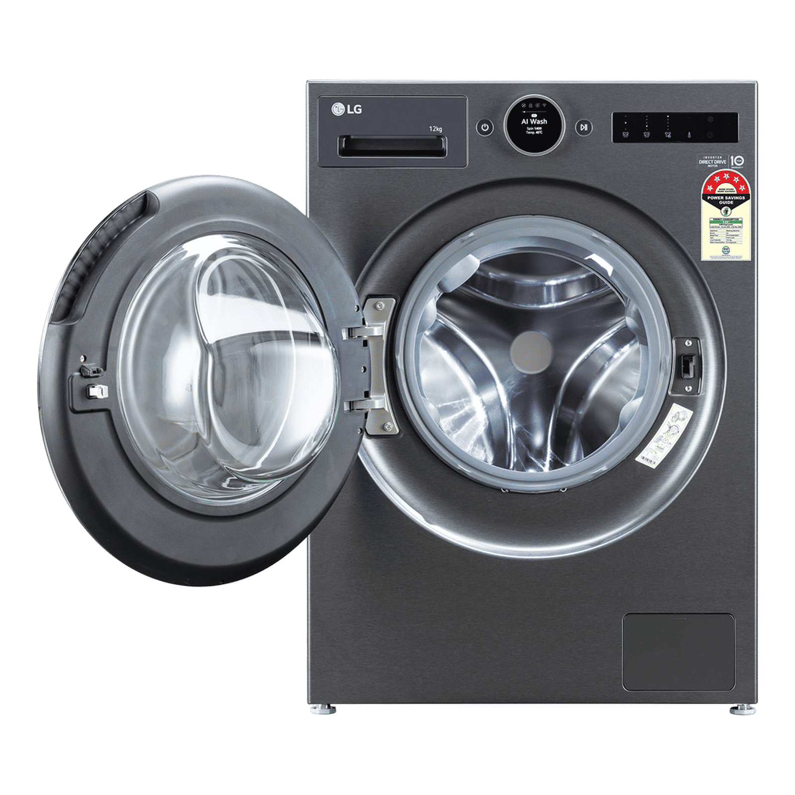 LG 12 kg 5 Star Wi-Fi Inverter Fully Automatic Front Load Washing Machine (VX Series, FX1412A9K, AI Direct Drive 2.0, Essence Black)_8