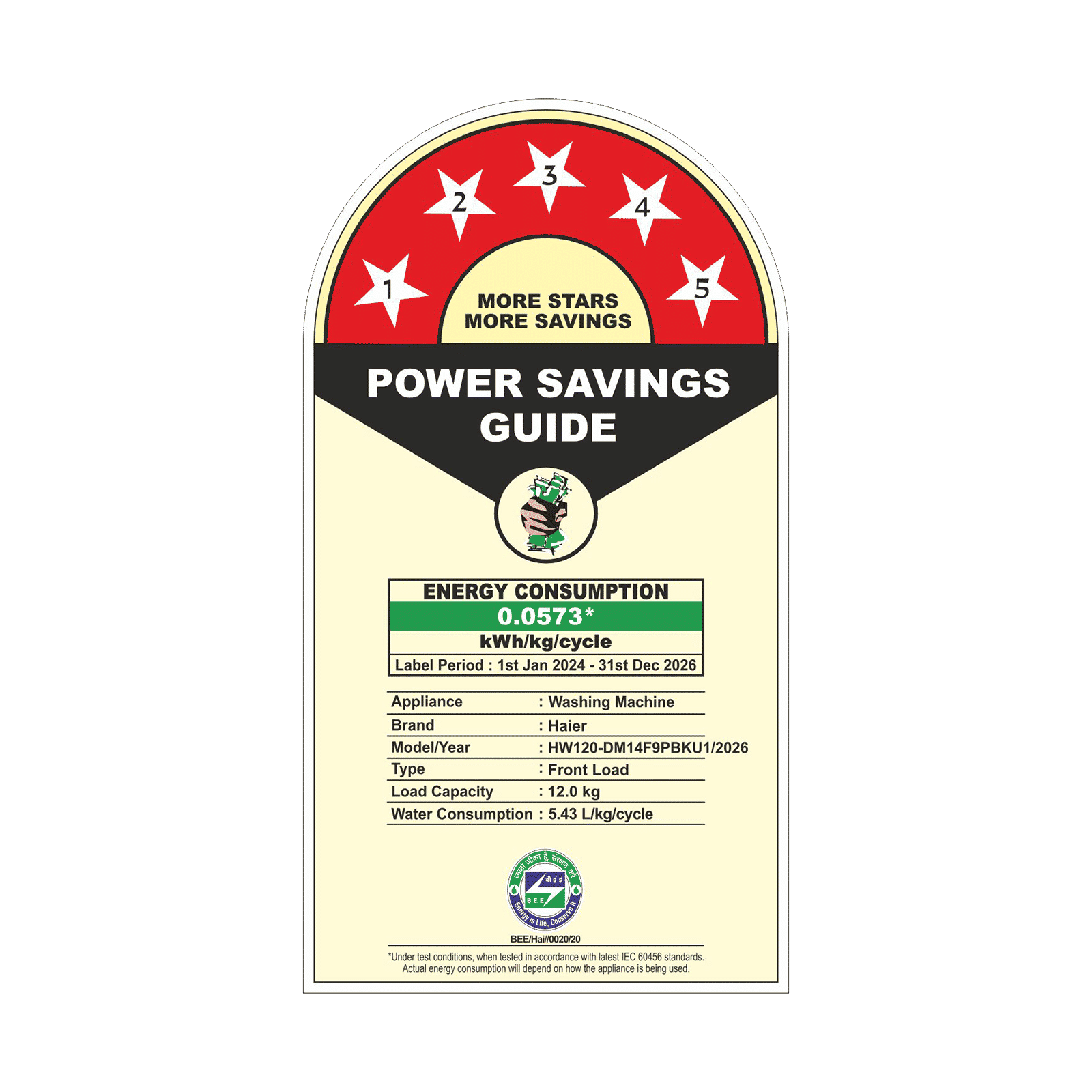 Haier 12 kg 5 Star Wi-Fi Fully Automatic Front Load Washing Machine (F9P, HW120-DM14F9PBKU1, Direct Motion Motor, Black)_2