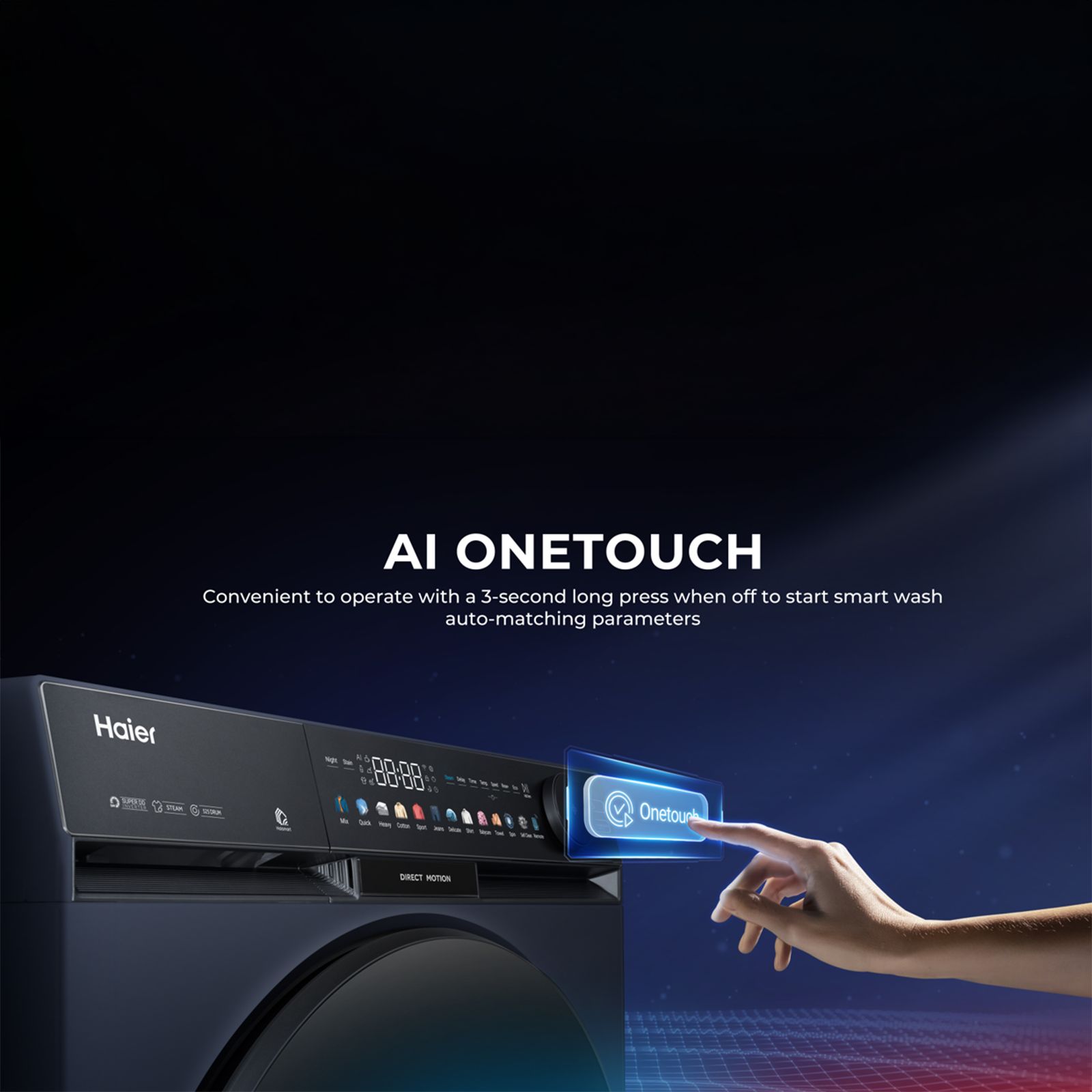 Haier 10 kg 5 Star Wi-Fi Fully Automatic Front Load Washing Machine (F9P, HW100-DM14F9PBKU1, Direct Motion Motor, Black)_10