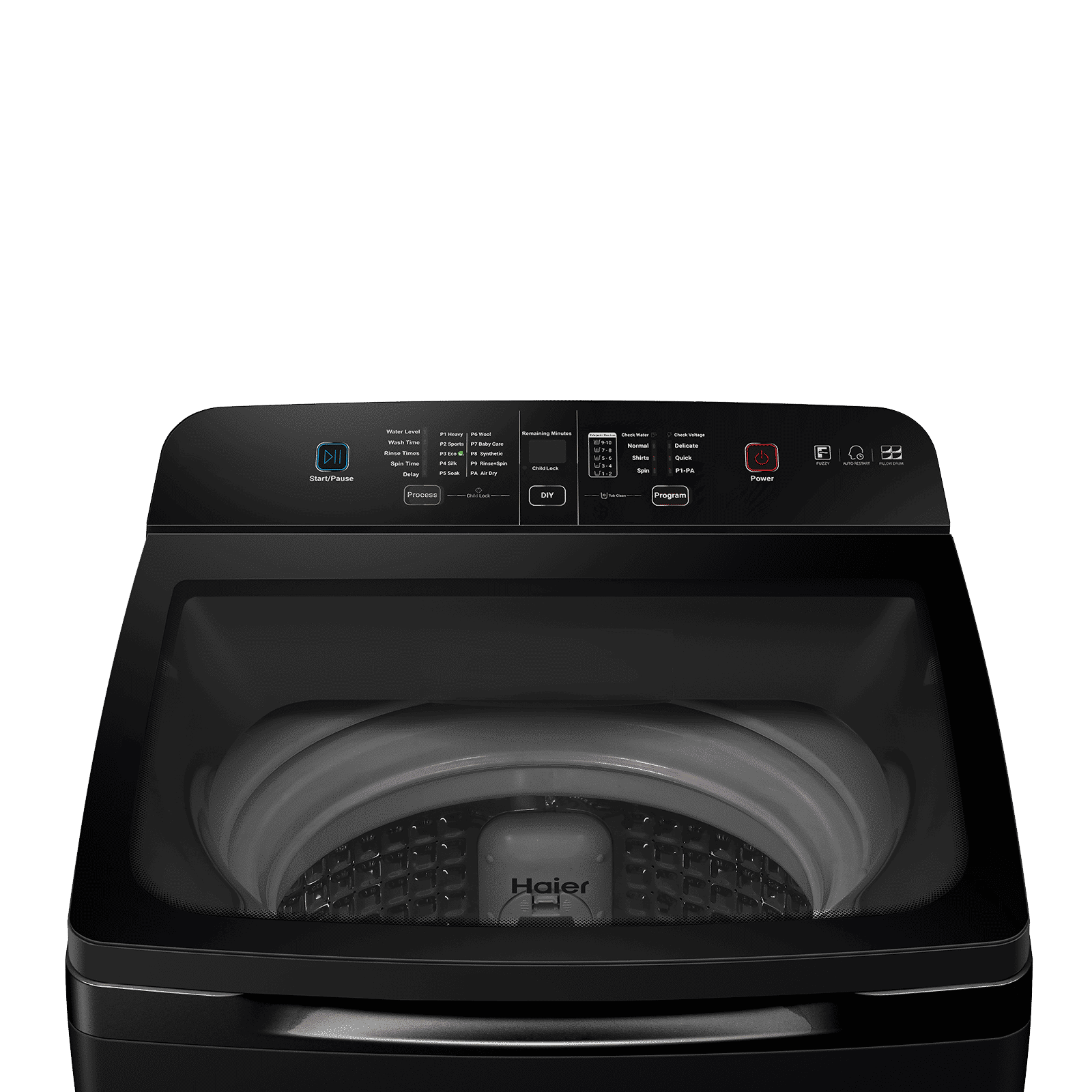 Haier 8 kg 5 Star Fully Automatic Top Load Washing Machine (678, HWM80-678BK, Child Lock, Black) Haier 8 kg 5 Star Fully Automatic Top Load Washing Machine (678, HWM80-678BK, Child Lock, Black)_7