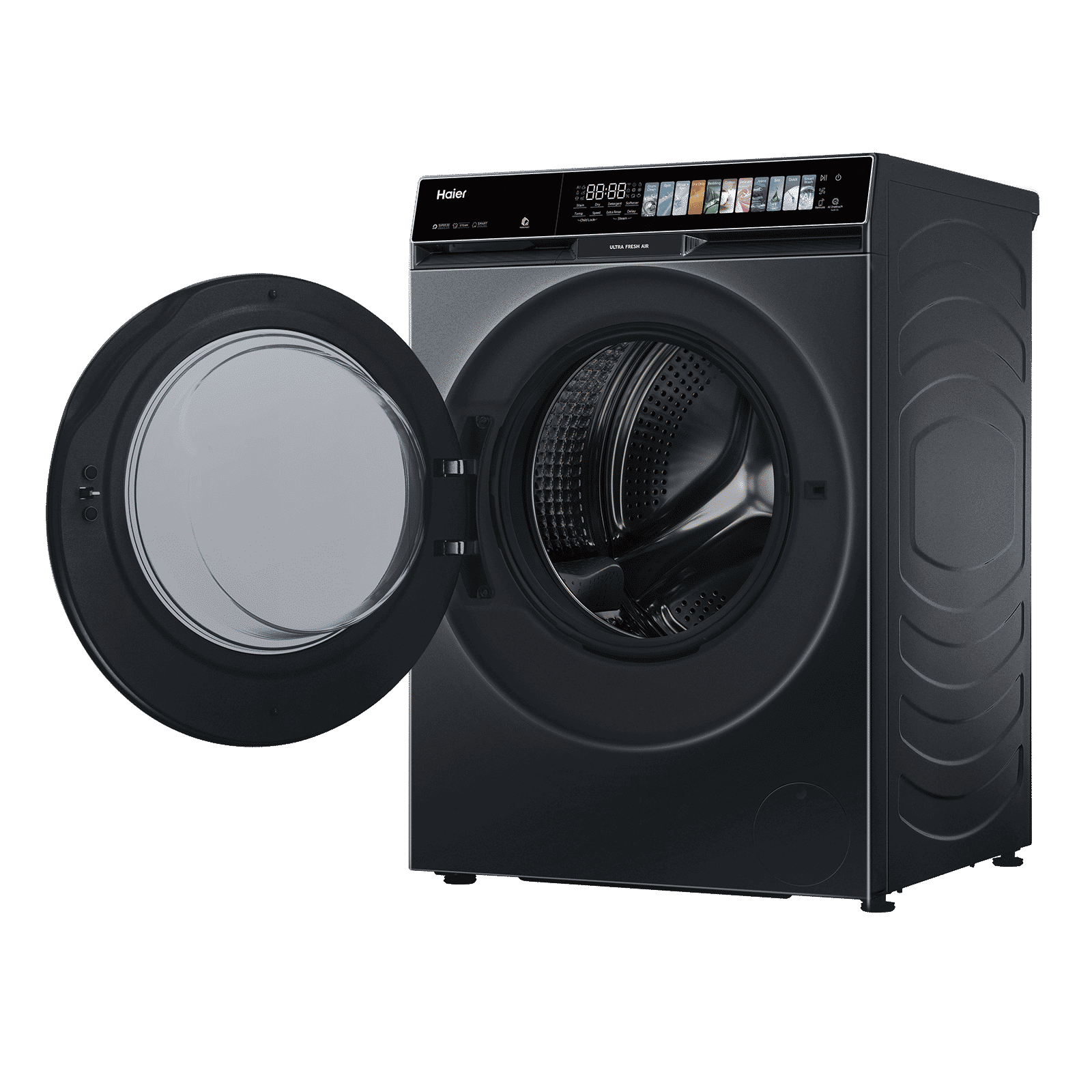 Haier 12 kg 5 Star Wi-Fi Inverter Fully Automatic Front Load Washing Machine (F11, HW120-DM14F11BKU1, Direct Motion Motor, Black)_6